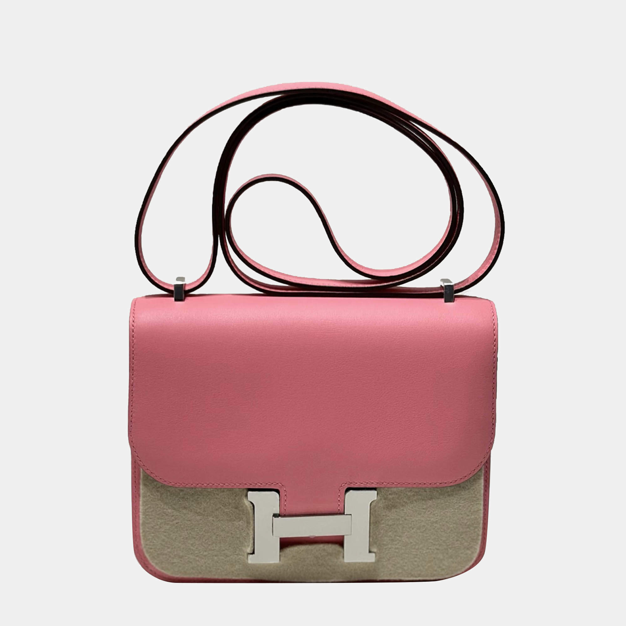 Hermes Summer Pink Swift Leather Constance 19 bag