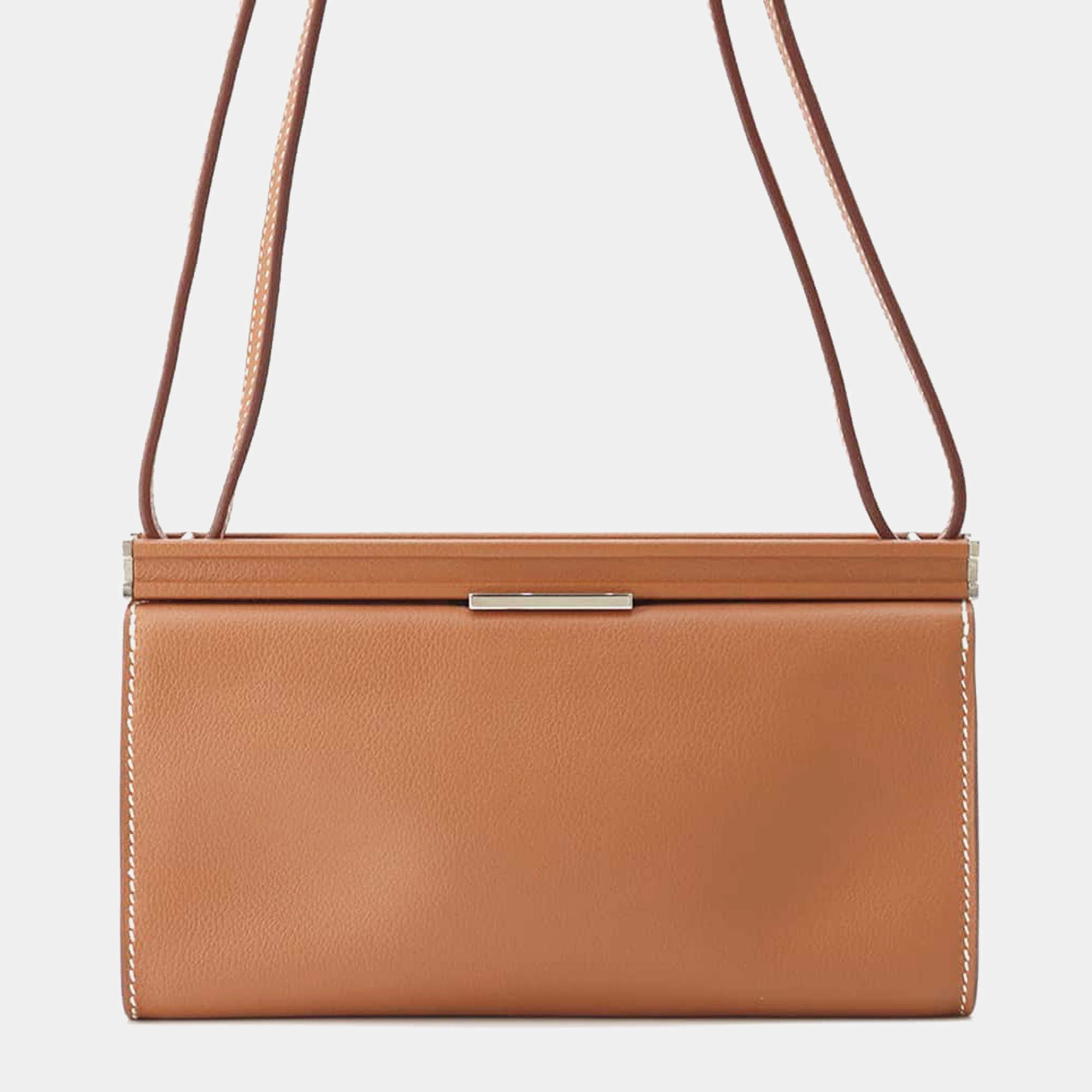 Hermes Gold Evercolor Clic-H 21 Shoulder Bag