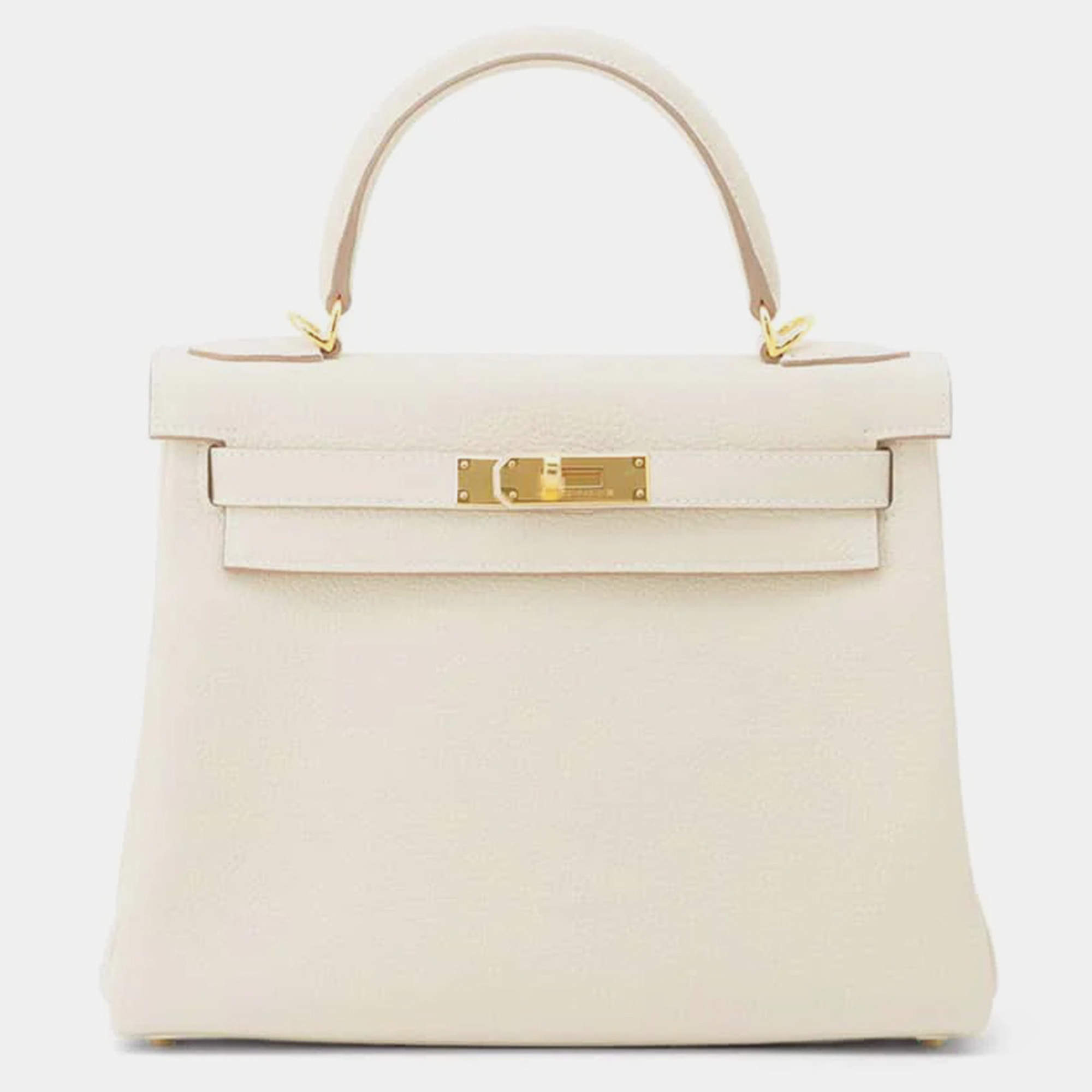  Hermes Craie Togo Leather Kelly Retourne 28 Bag