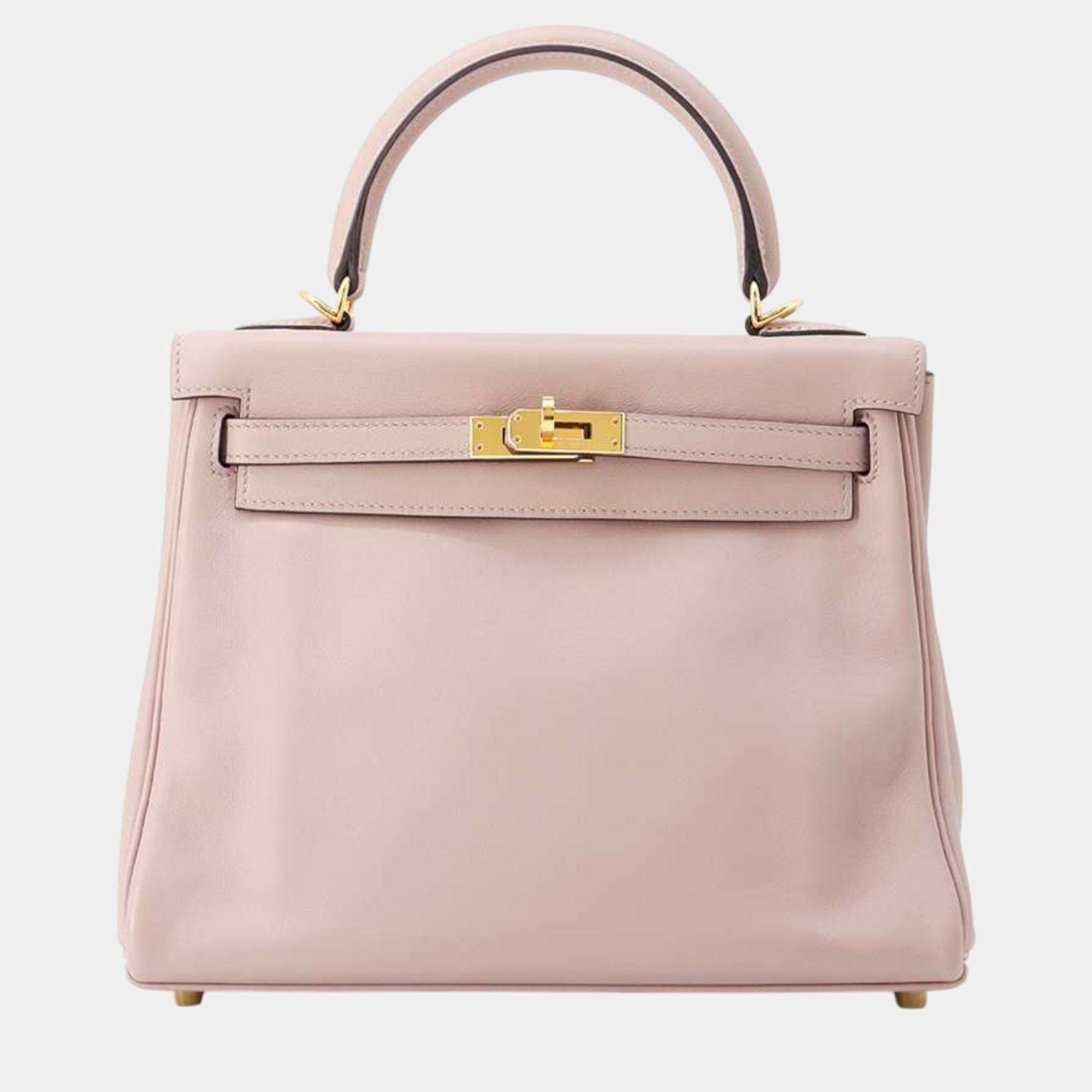 Hermes Glycine Swift Leather Kelly 25 Tote Bag