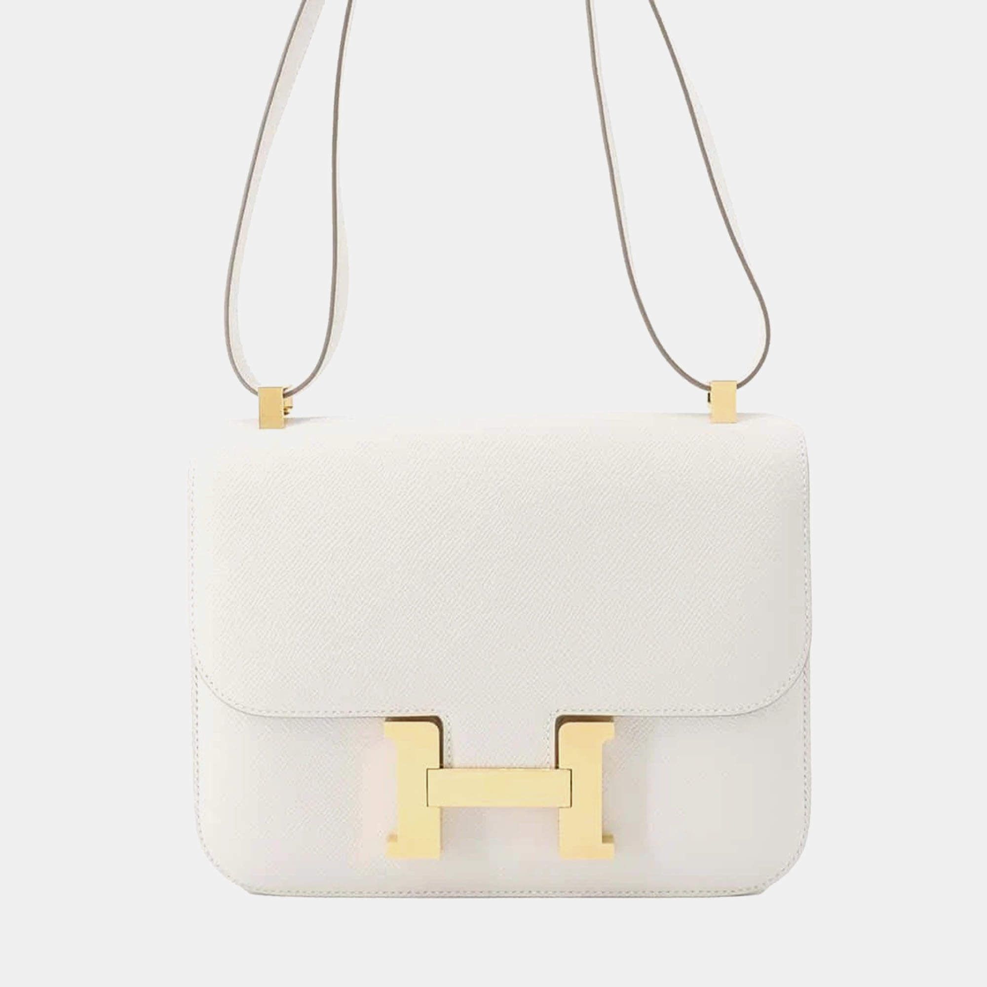 Hermes Grease Pail Epsom Leather Constance 24 Shoulder Bag