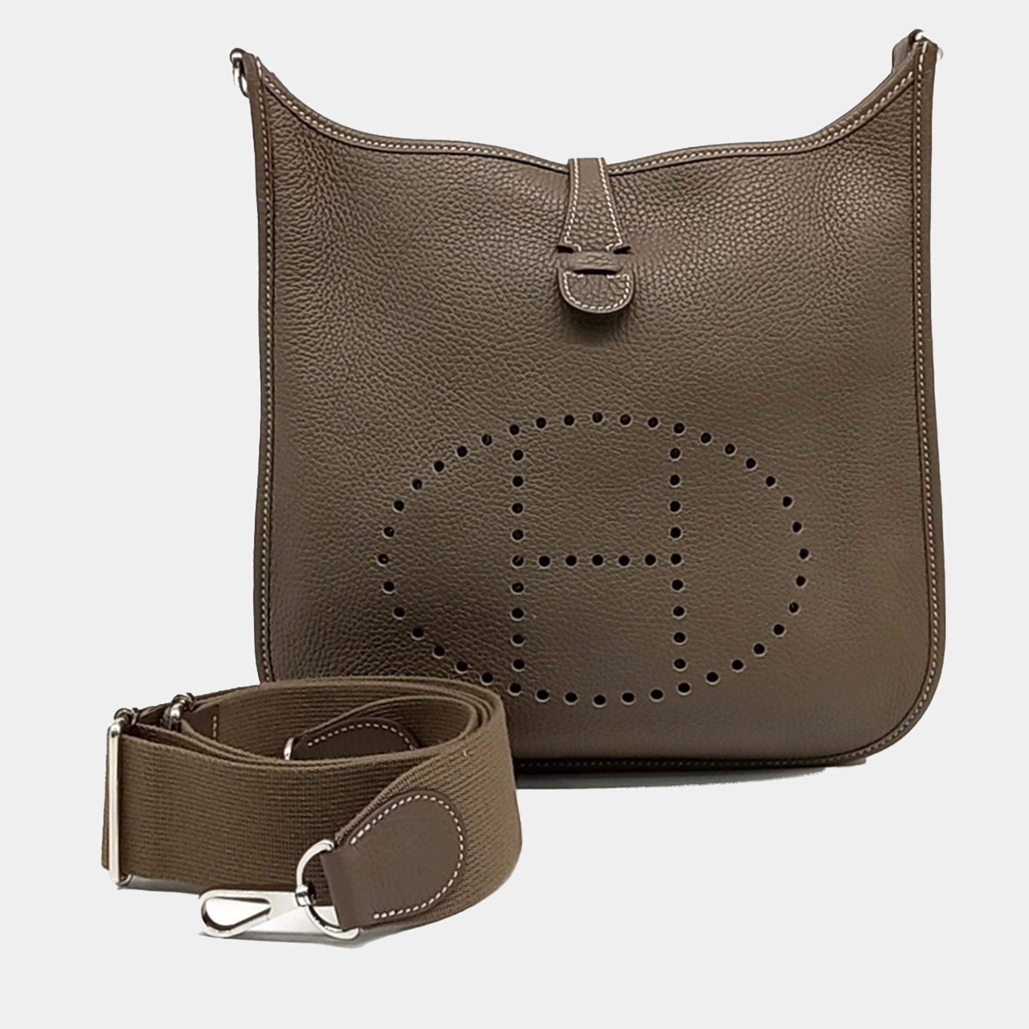 Hermes Brown Leather Evelyn 29 bag