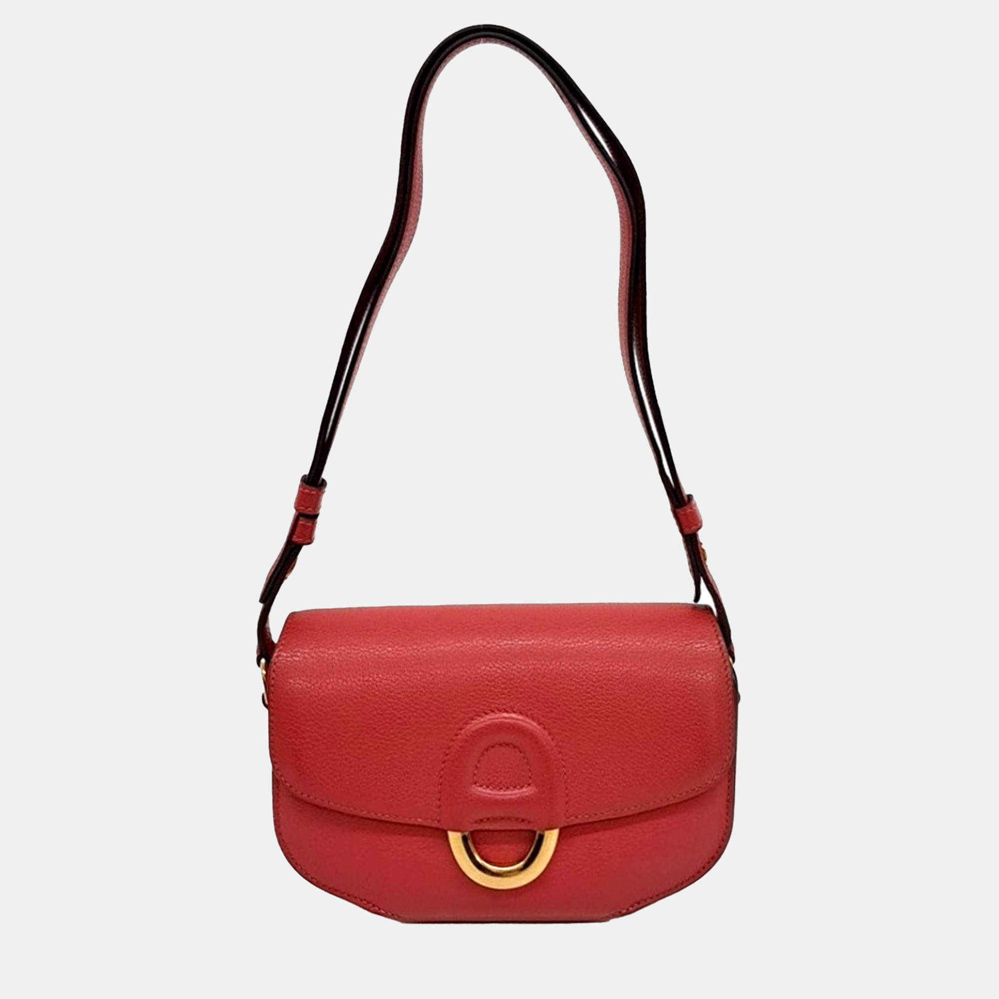Hermes Red Leather Cherche Midi Mini bag