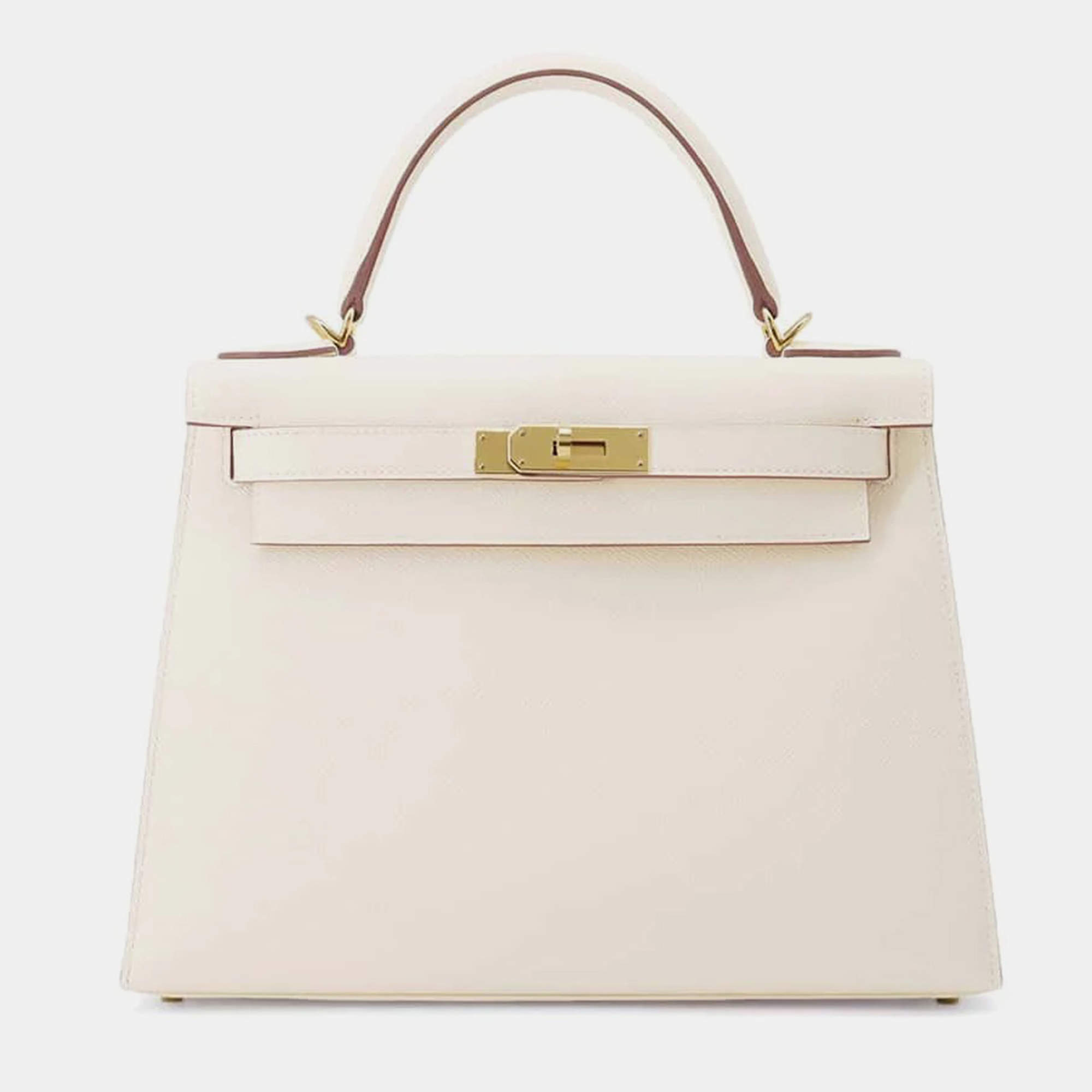 Hermes Nata Epsom Leather Kelly 28 Tote Bag