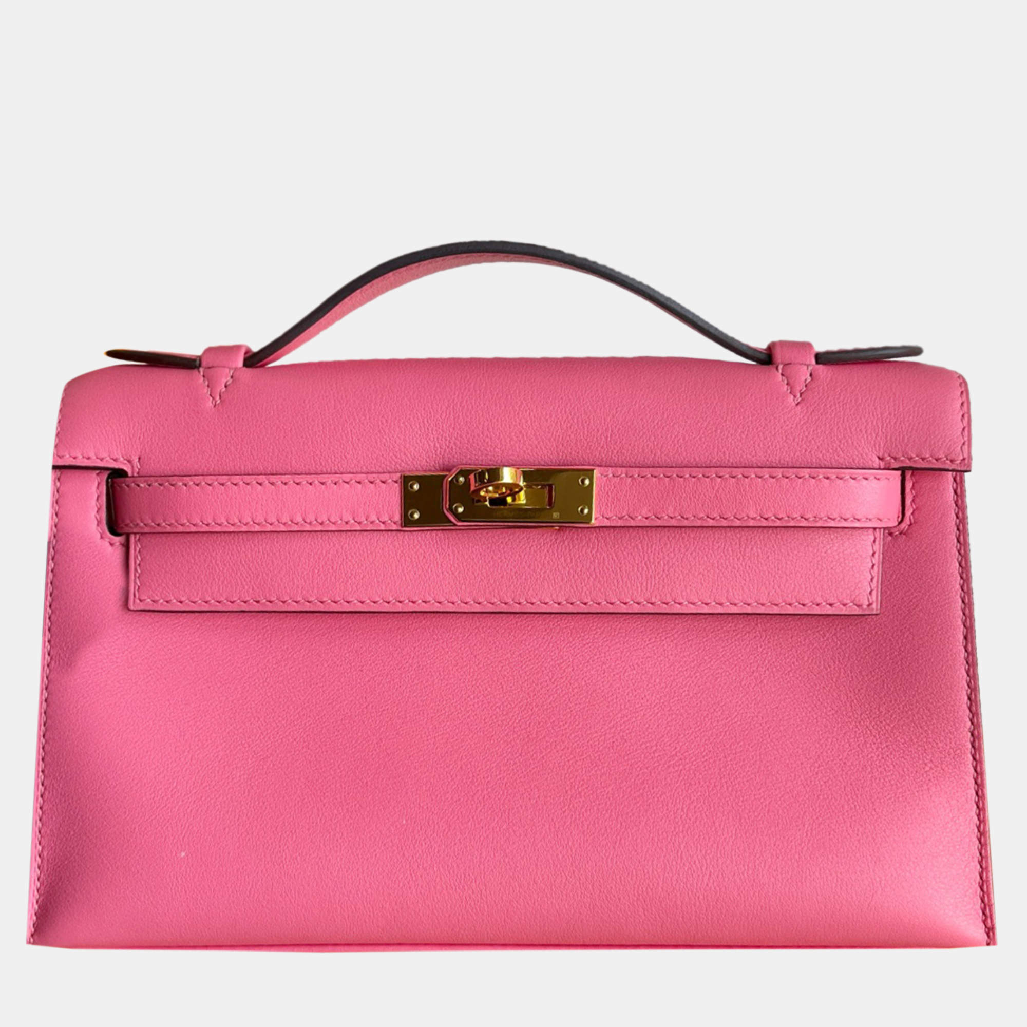Hermes Lipstick Pink Mini Kelly I Top Handle Bag
