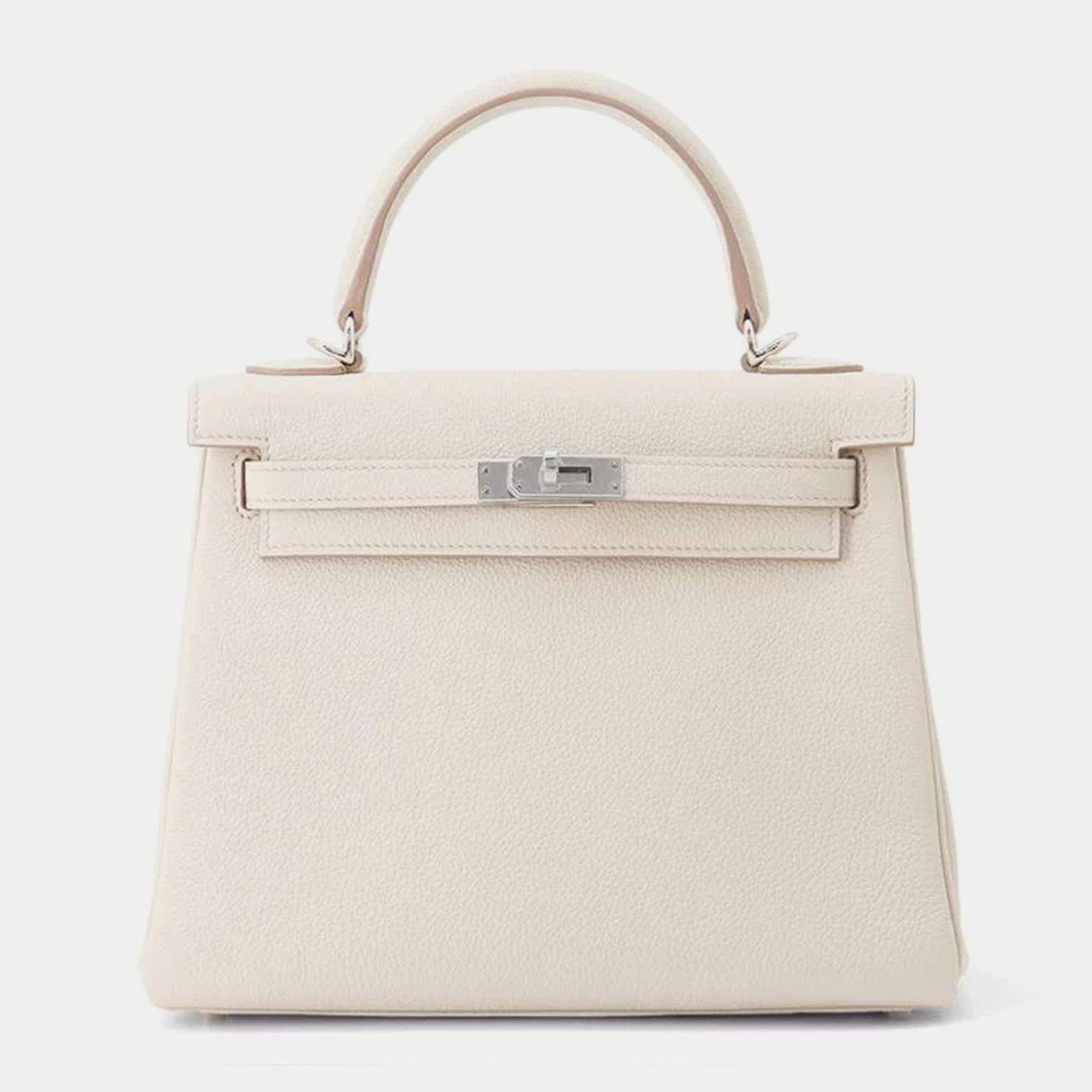 Hermes Beton Togo Leather Kelly 25 Tote Bag