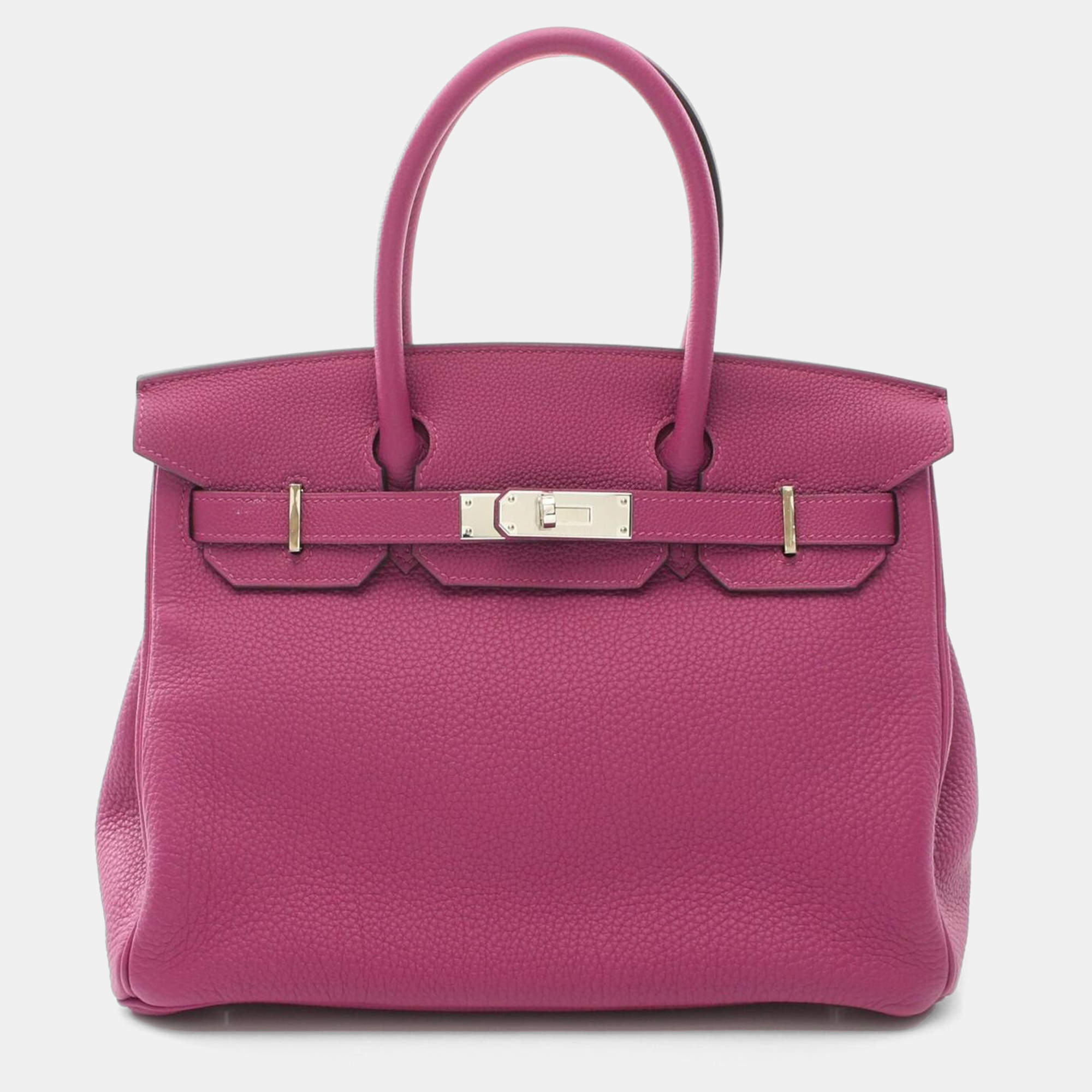 Hermes Rose Purple Togo Leather Birkin 30 Handbag