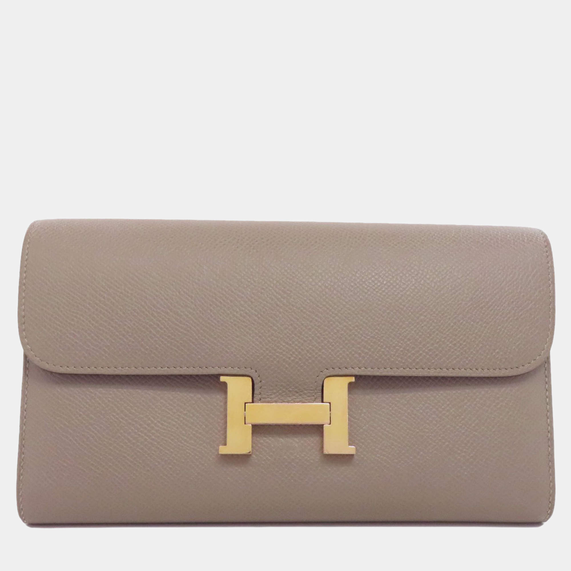 Hermes Epsom Leather Constance Long Wallet 