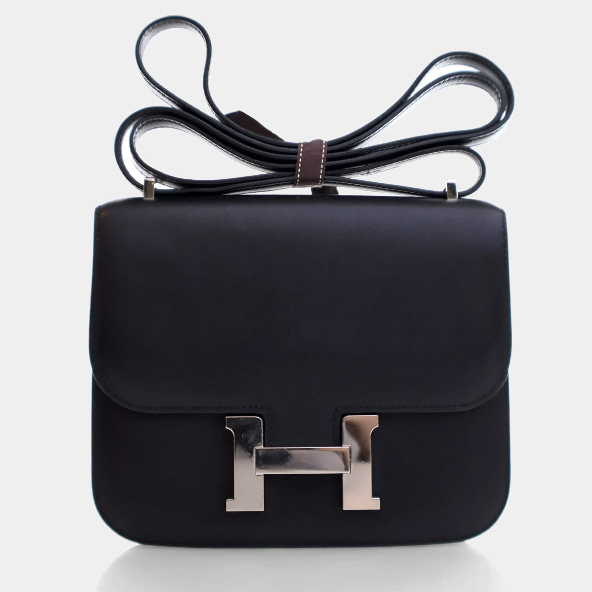 Hermes Black Swift Mini Constance 18