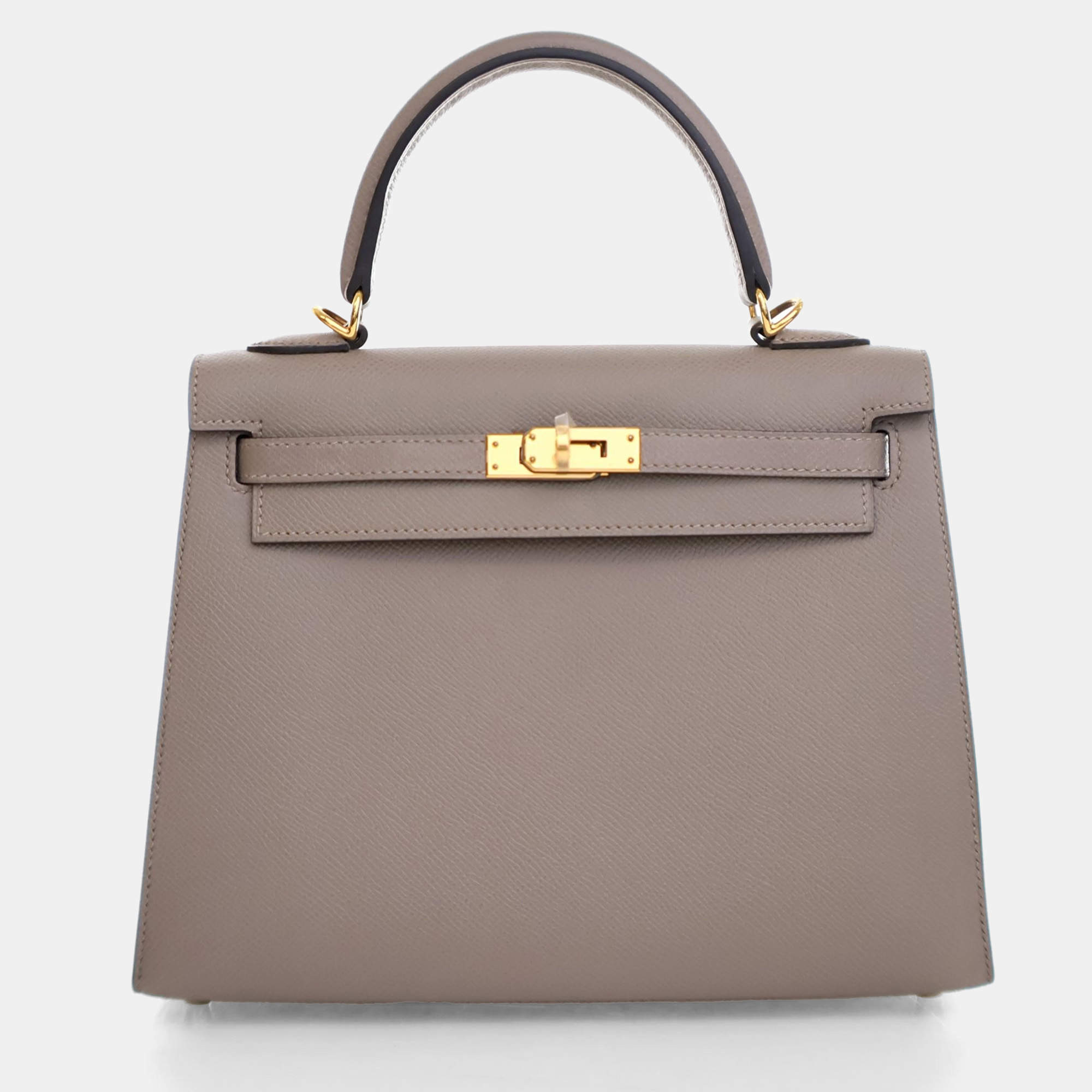 Hermes Mini Kelly Gris Meyer Epsom Leather Bag