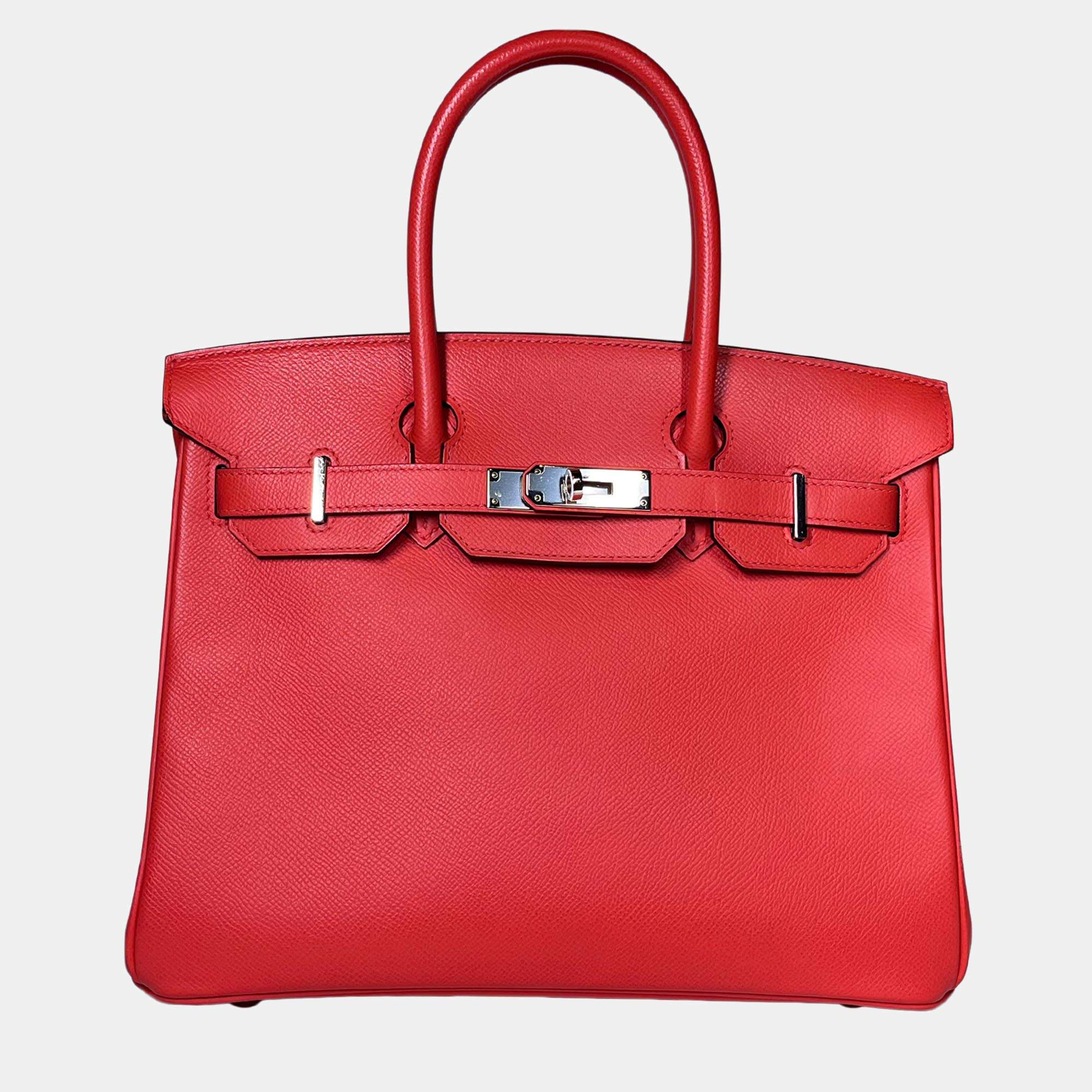 Hermes Bougainvillea Epsom in PHW Birkin 30  