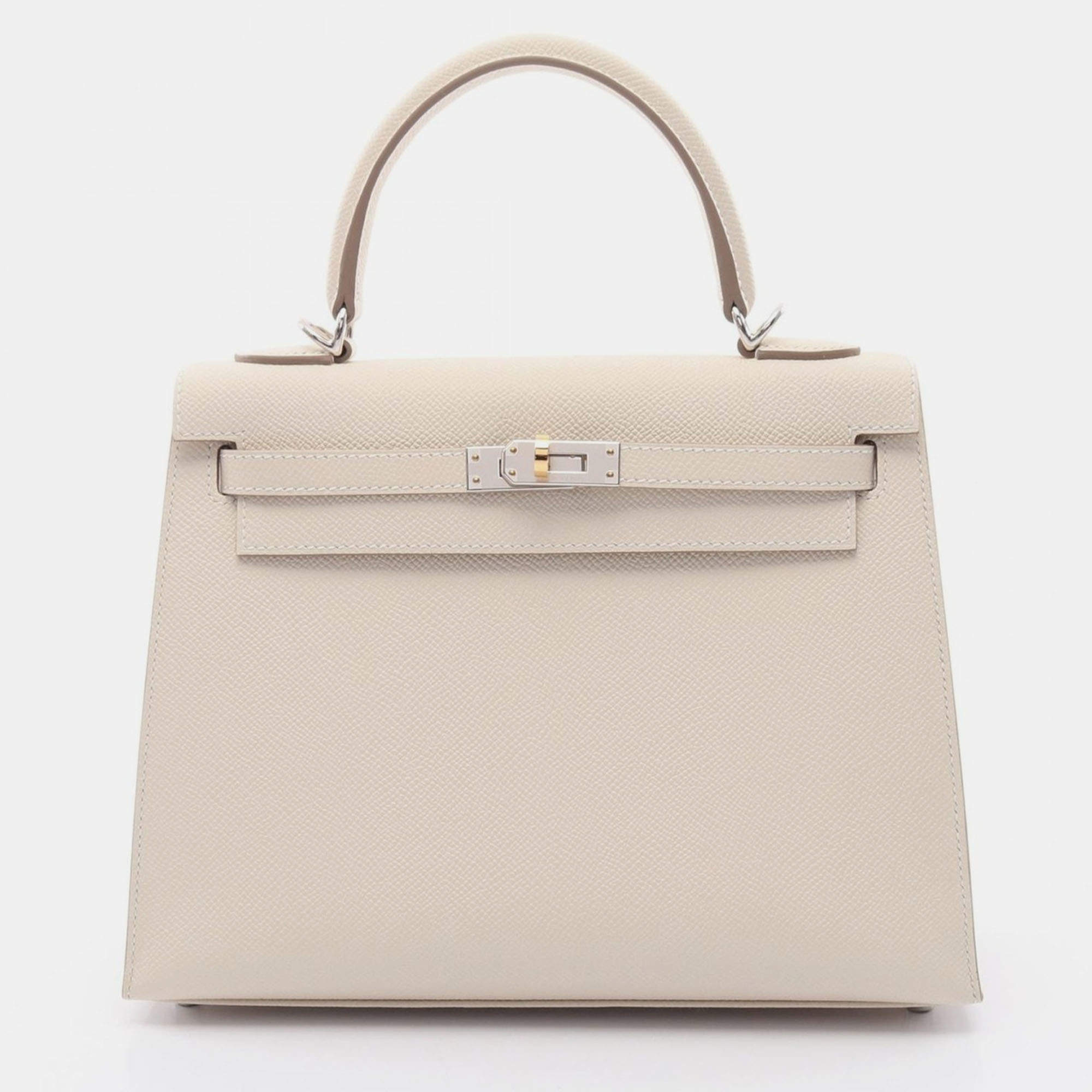 Hermes Craie Leather Kelly 25 