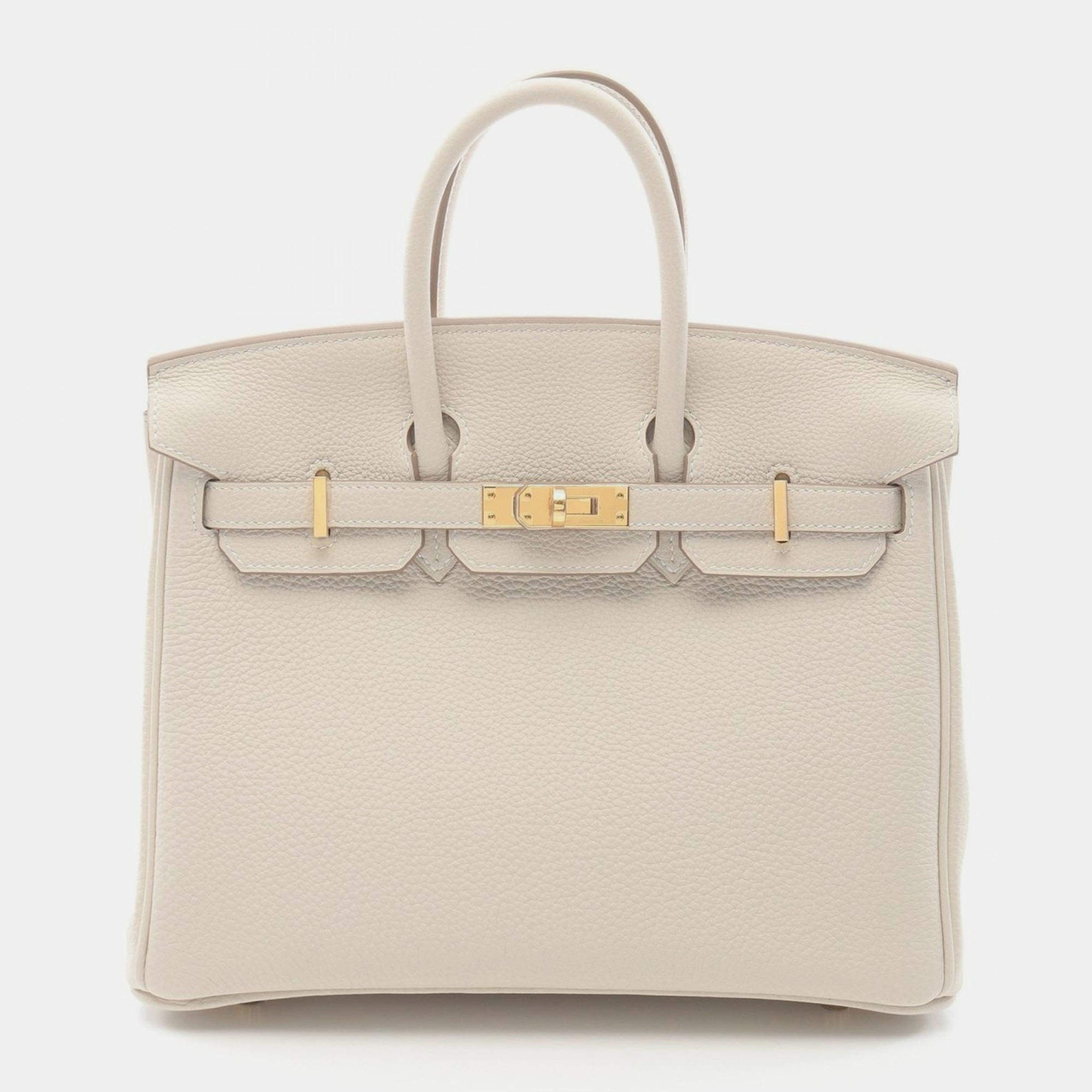 Hermes Craie Togo Leather Birkin 25 