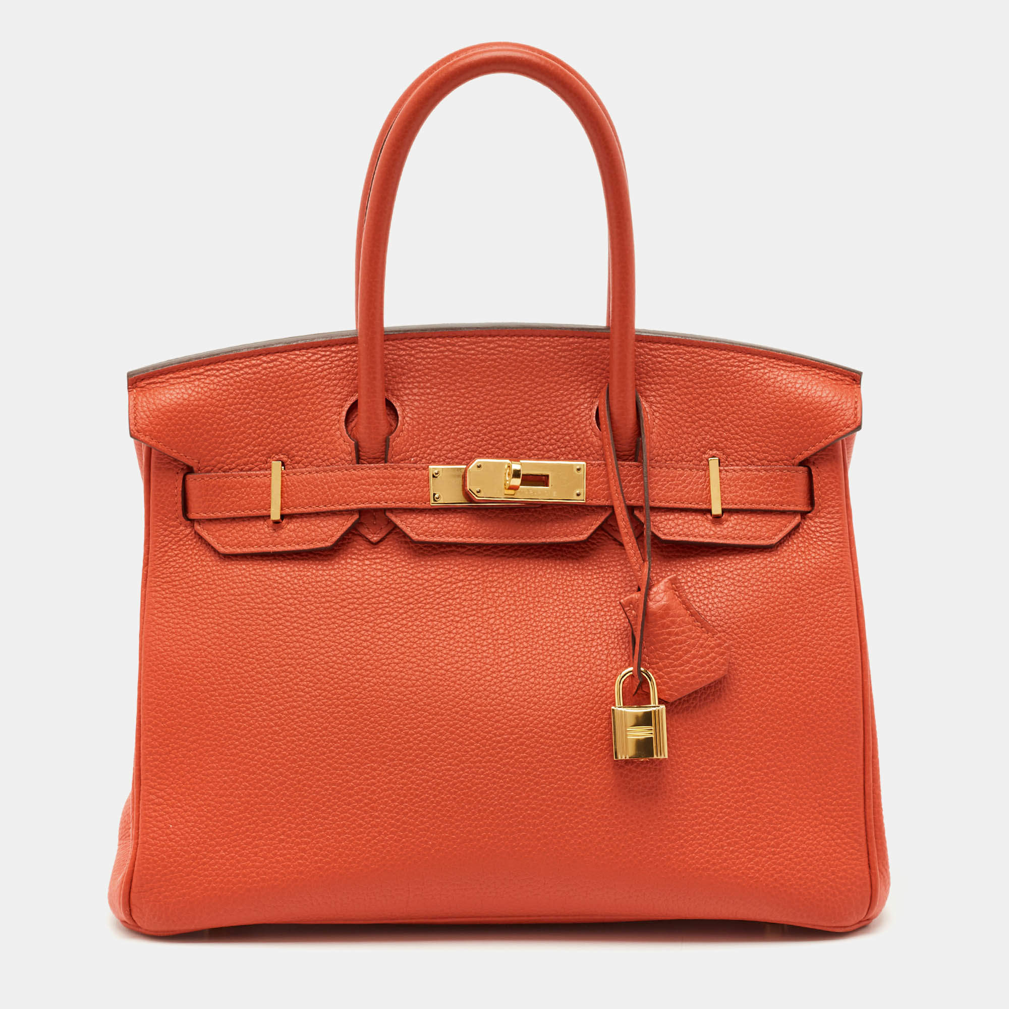 Hermès Capucine Togo Leather Gold Finish Birkin 30 Bag