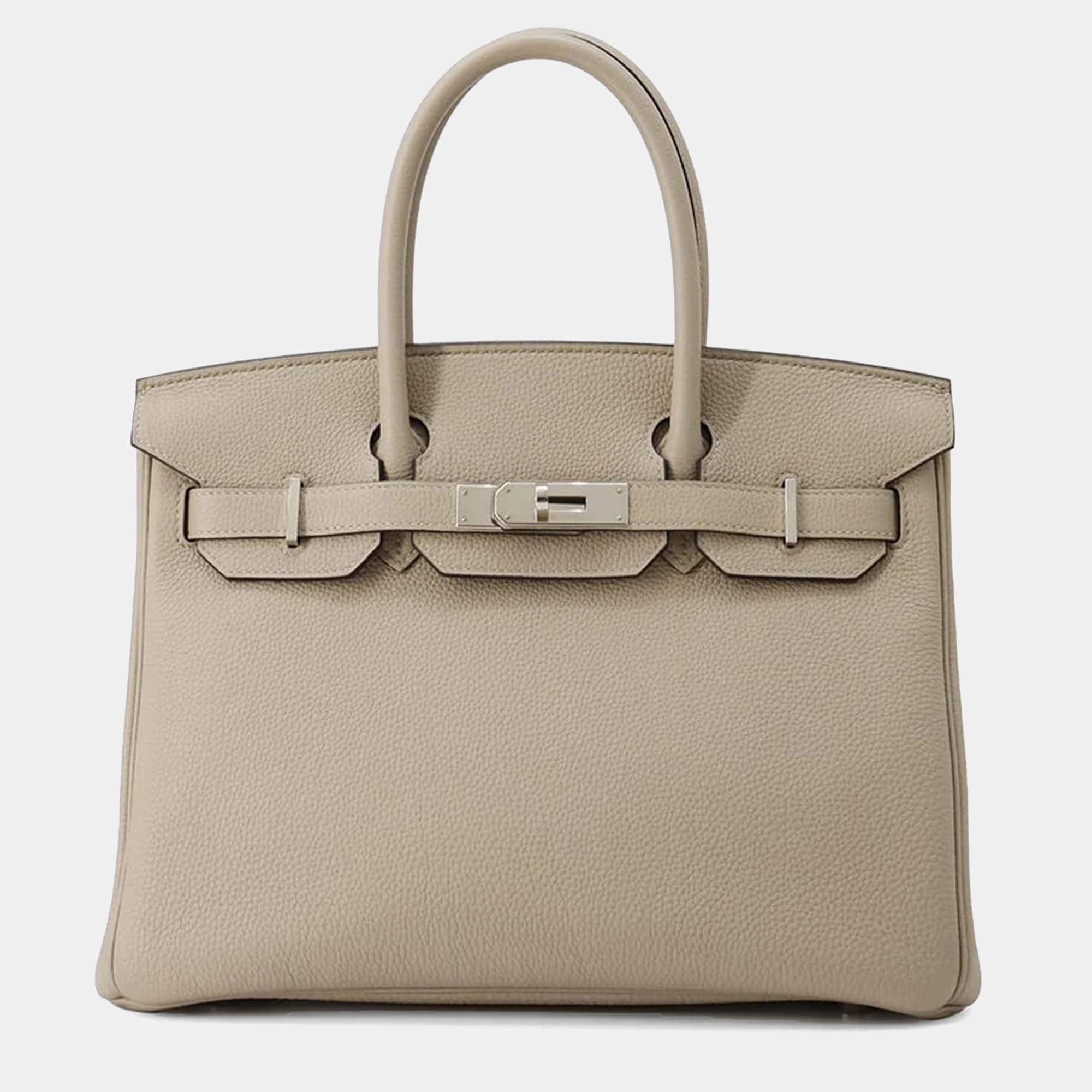 Hermes Gris Tourterelle Togo Leather Birkin 30