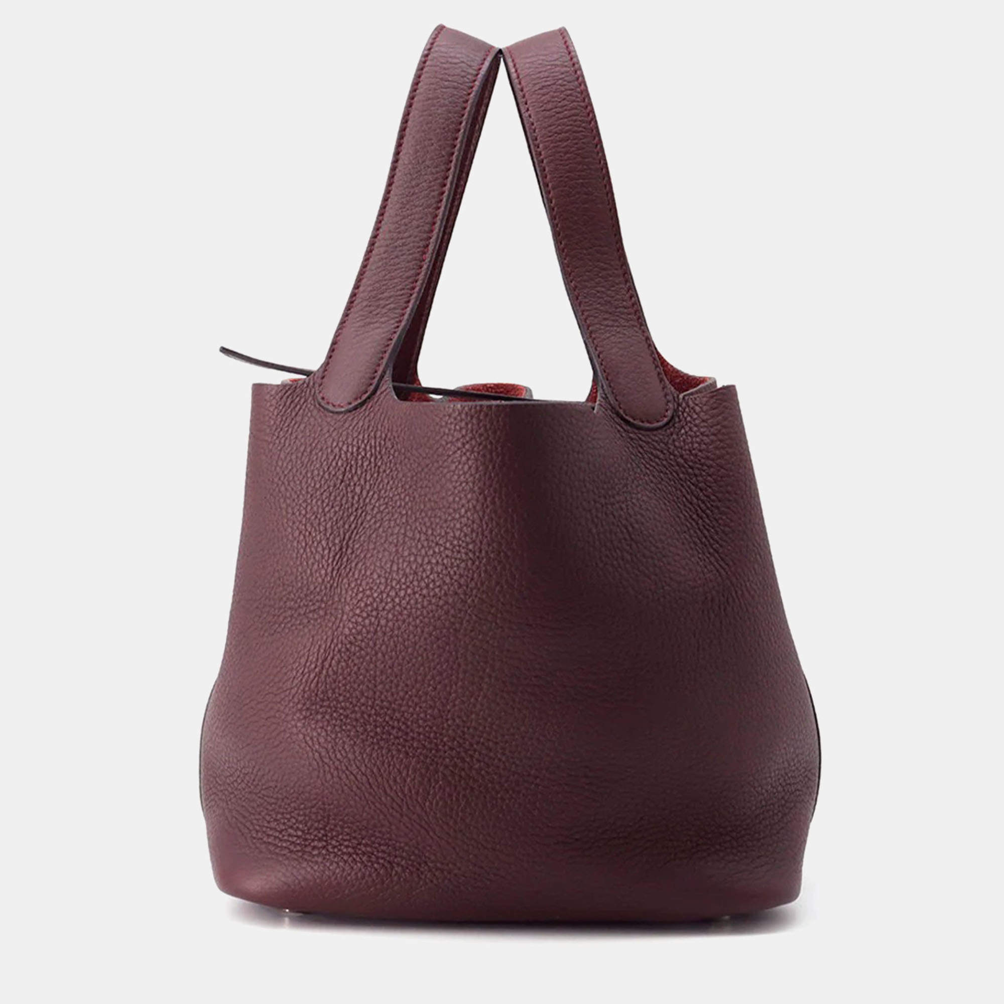 Hermes Picotin 22 Prune Taurillon Clemence Handbag