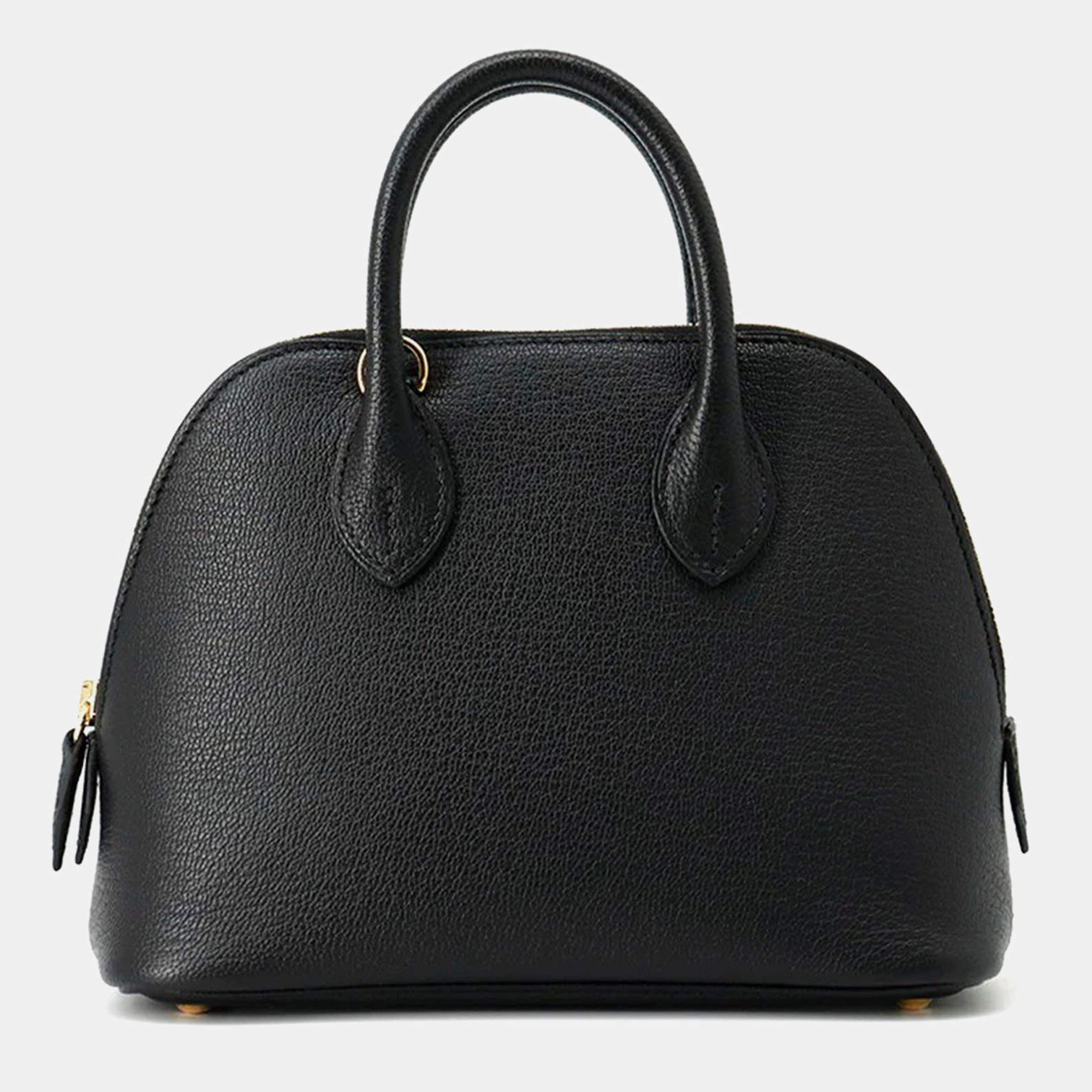 Hermes Bolide 1923 Mini Black Evercolor Bag