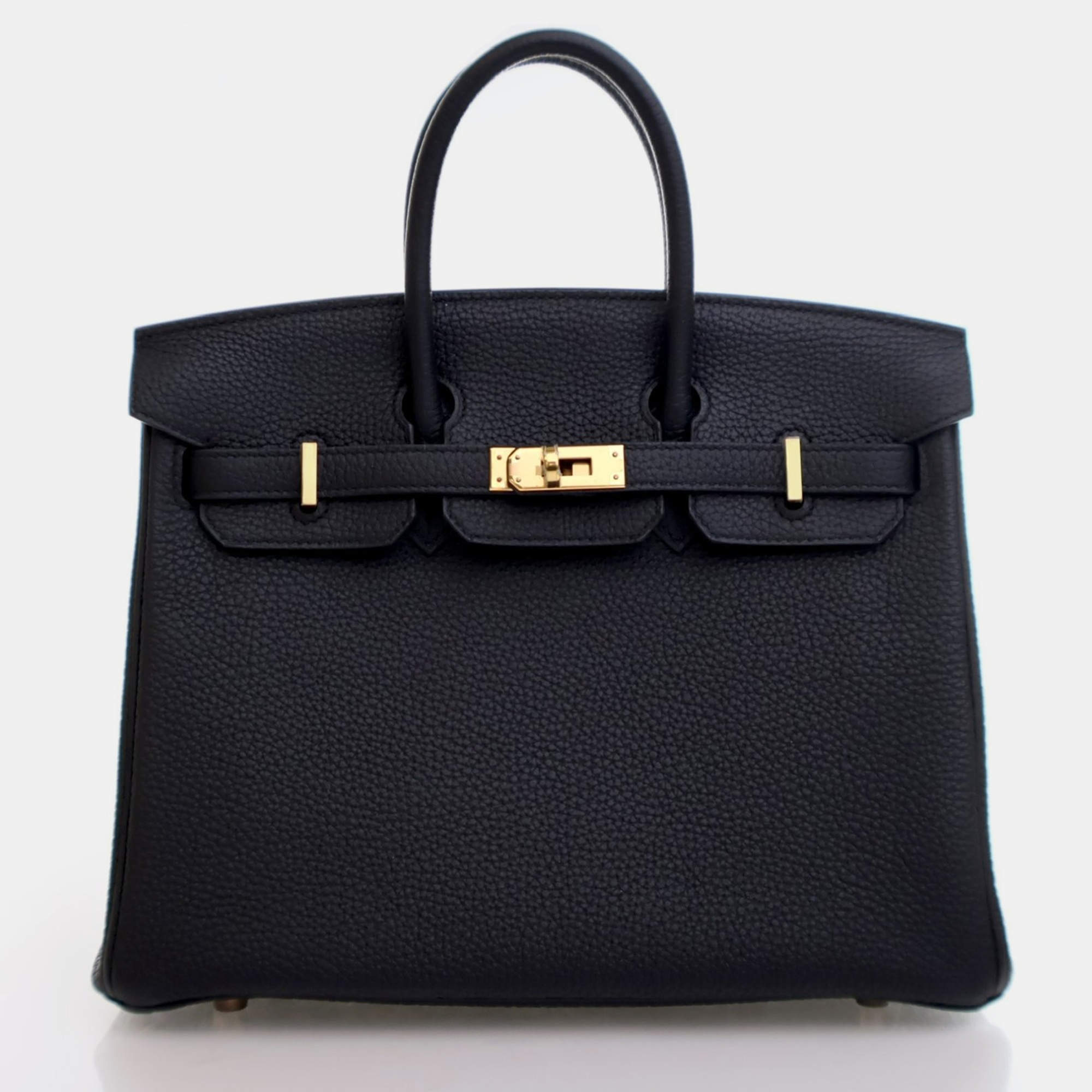 Hermes Birkin 25 Black Togo  Bag
