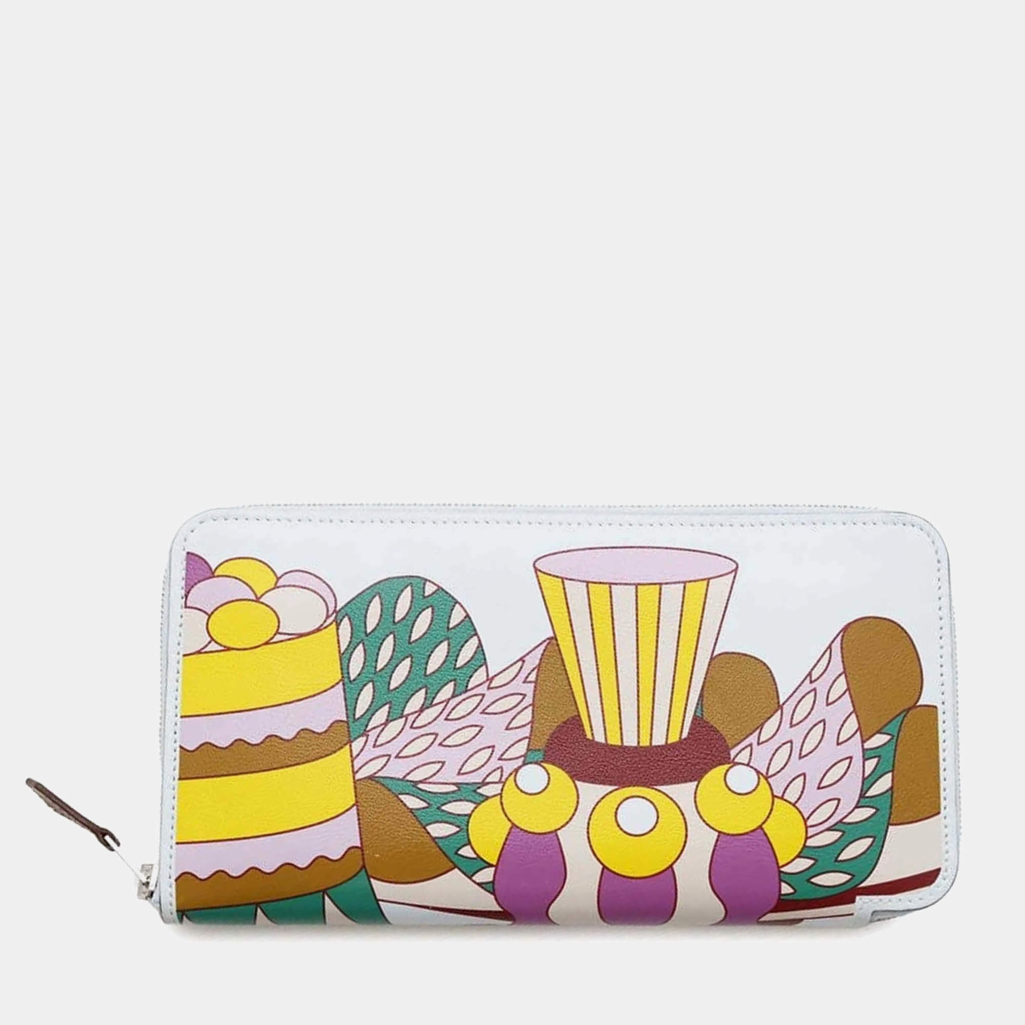 Hermes Azap Silk In La Patisserie Francaise Blue Brume Swift Long Wallet