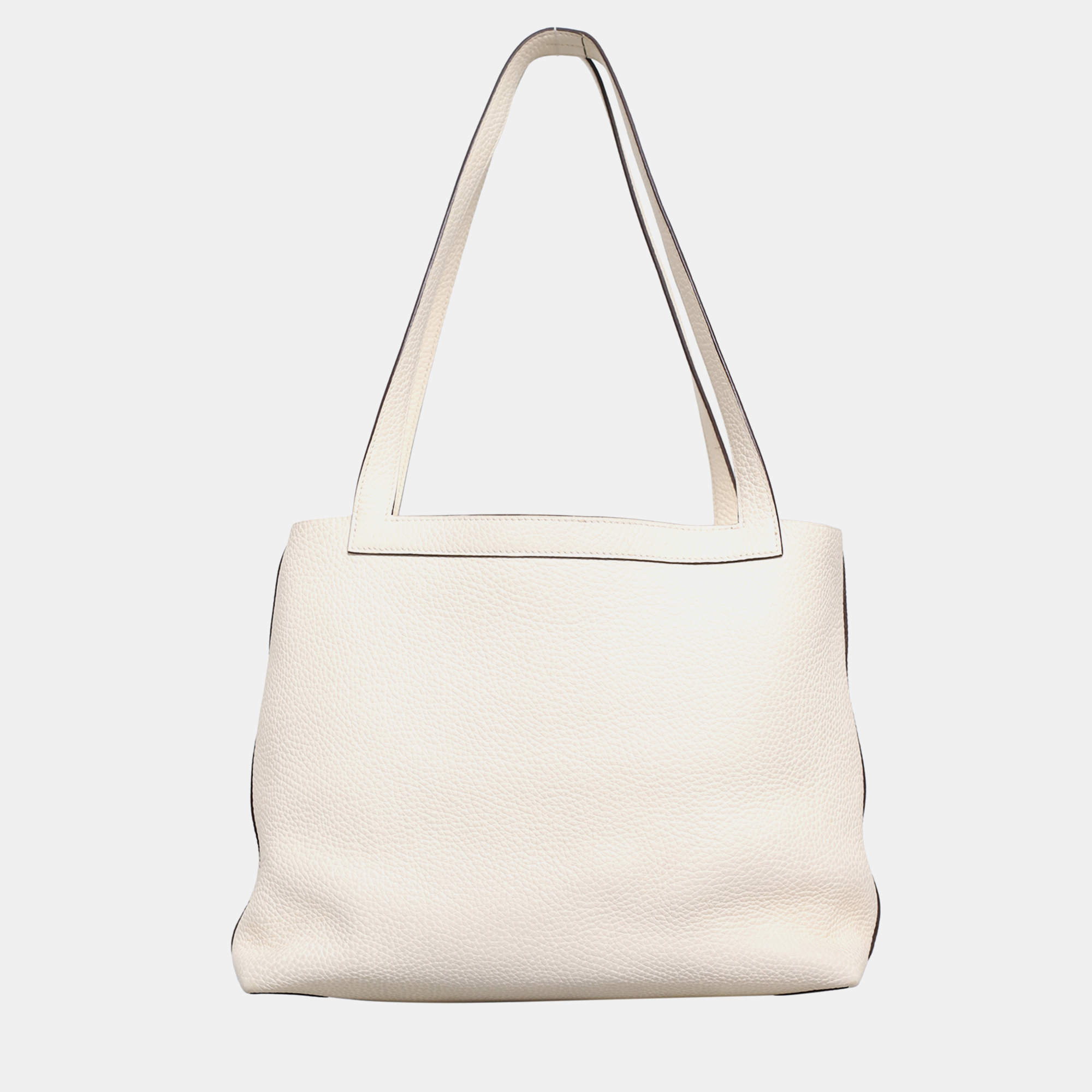 Hermes  Cabasellier 31  Nata Clemence Leather Tote Bag