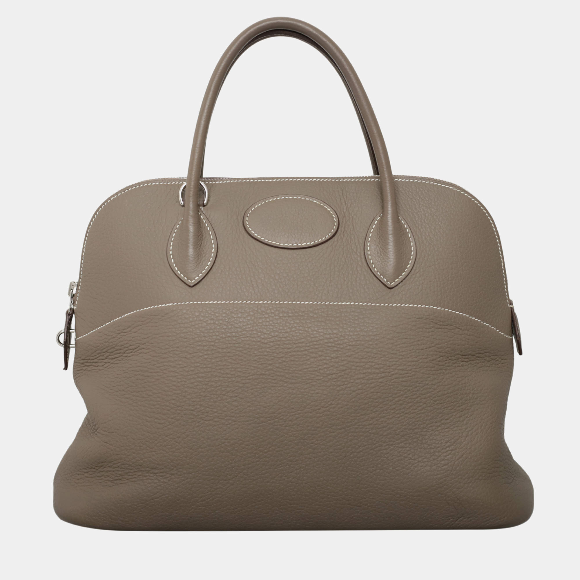 Hermes Bolide 35 Etoupe Clemence Leather  Bag