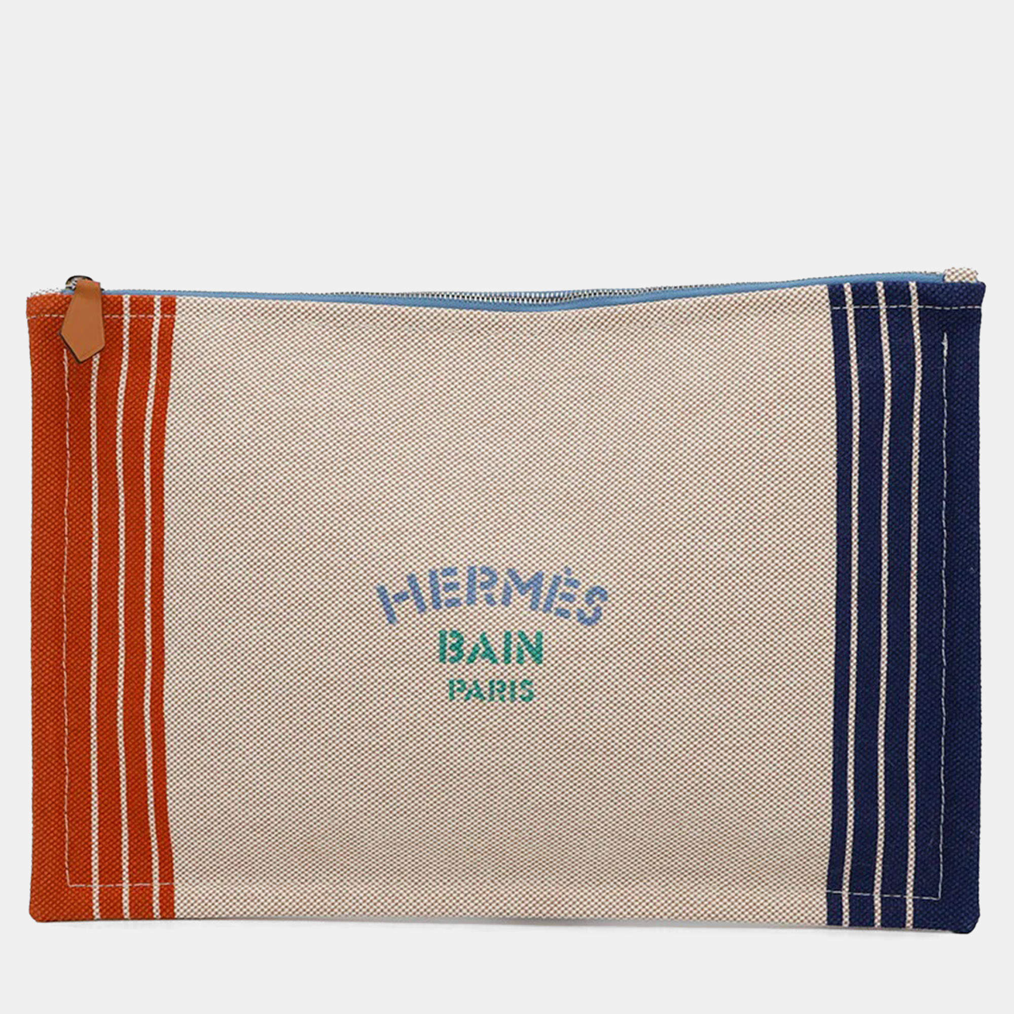 Hermes Neoban Mayon Maran Marine/Brique/Aqua Cotton Size Gm