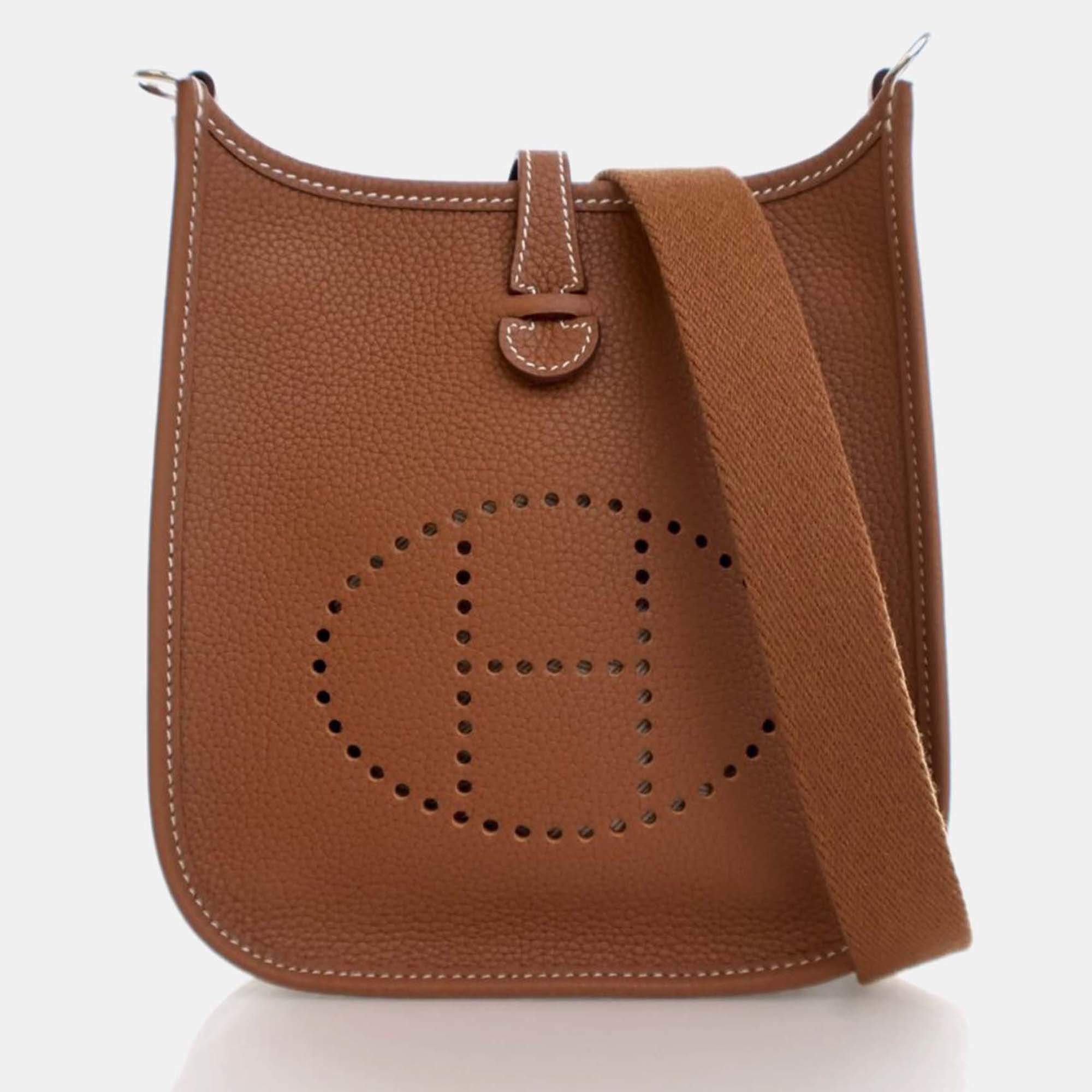 Hermes Evelyne TPM 16 Gold Clemence Bag