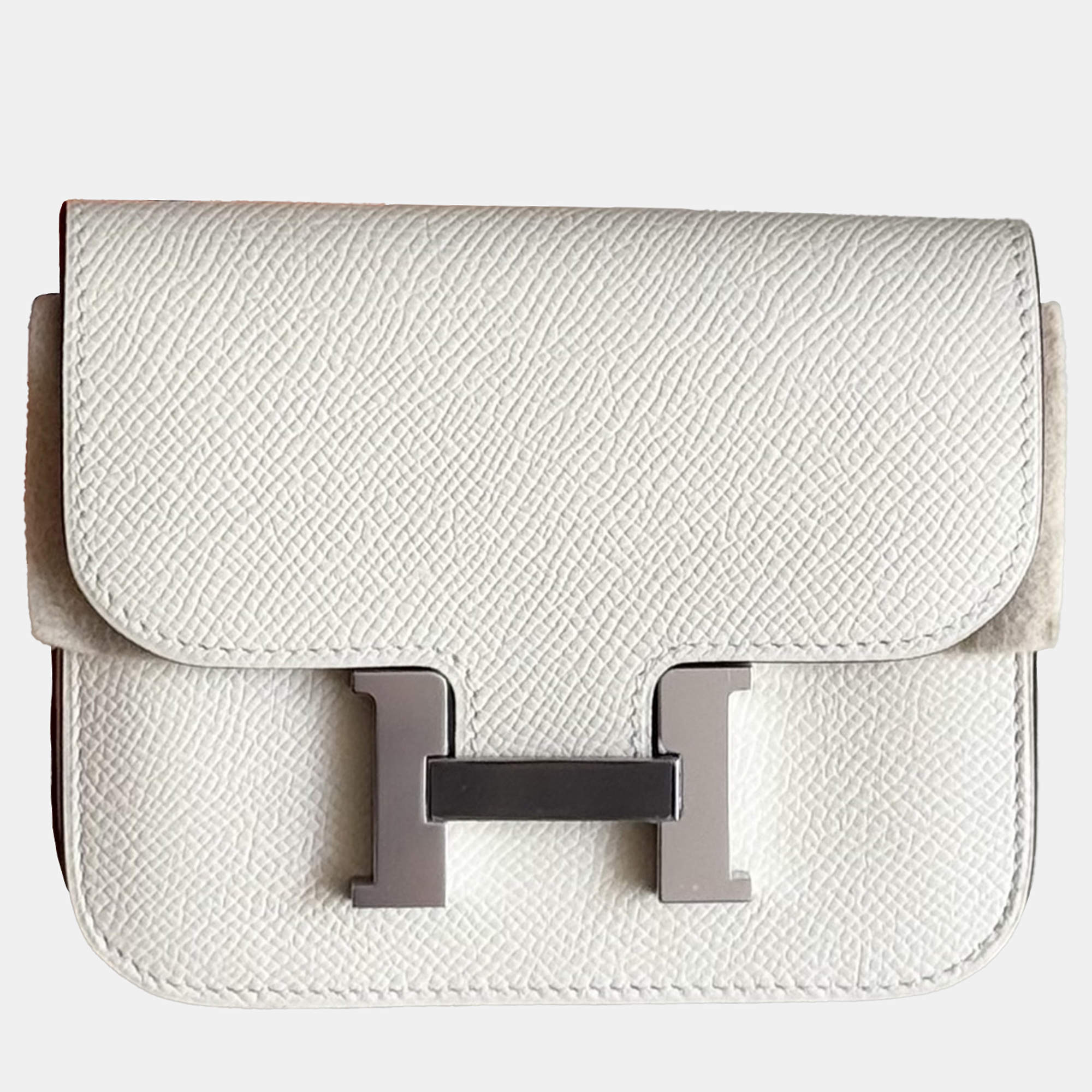 Hermes Constance Slim Cream White Epsom