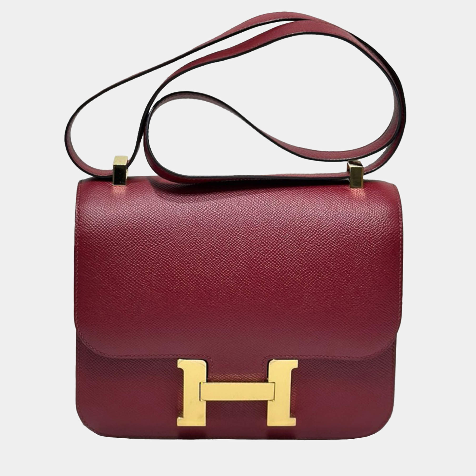Hermes Constance 24 Pomegranate Red Gold Hardware Epsom X Stamp