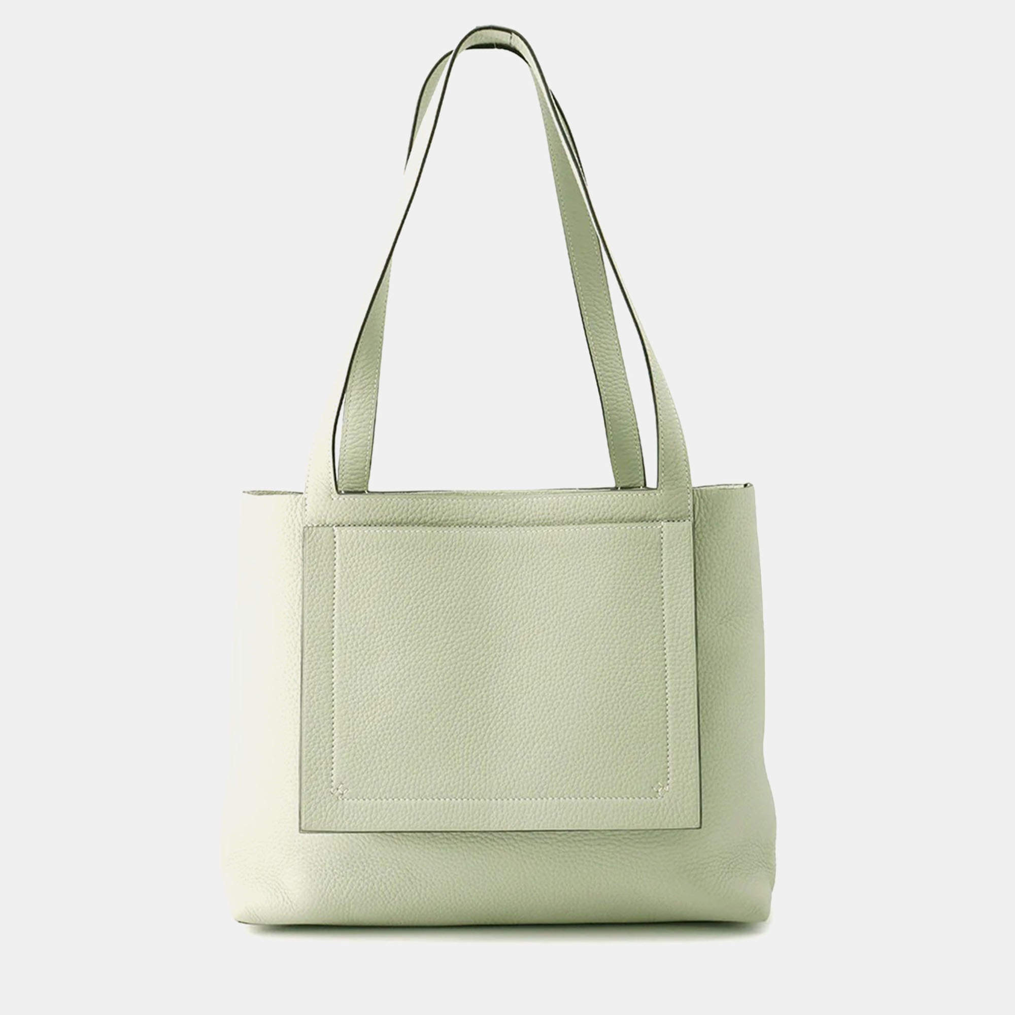 Hermes Cabas Sellier 31 Grineve Taurillon Clemence Bag