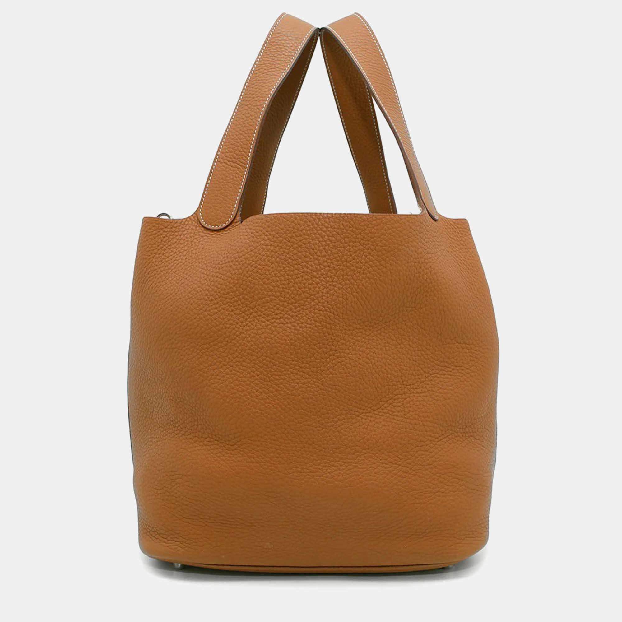 Hermès Picotin Lock 26 Gold Taurillon Clemence Hand Bag