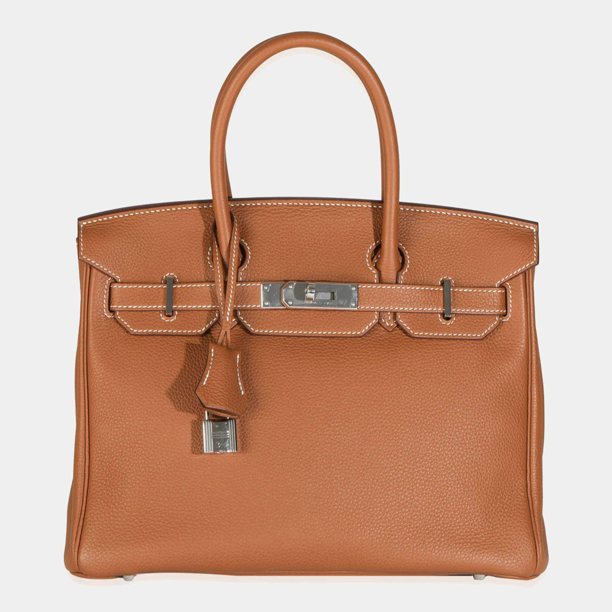Pre Owned Hermes Gold Togo Birkin 30 PHW