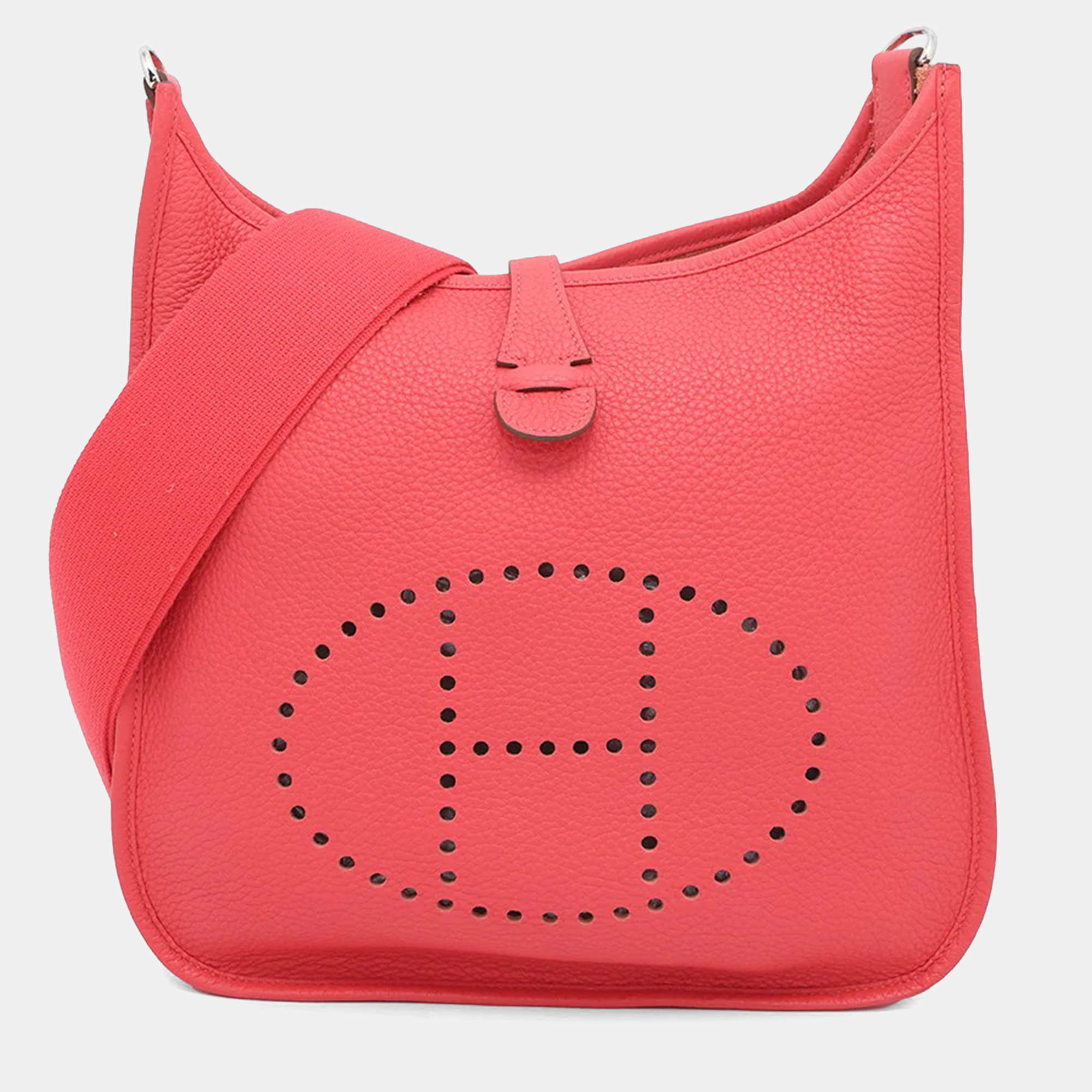 Pre Owned Hermes Evelyne 3 PM Bougainvillier Taurillon Clemence Bag