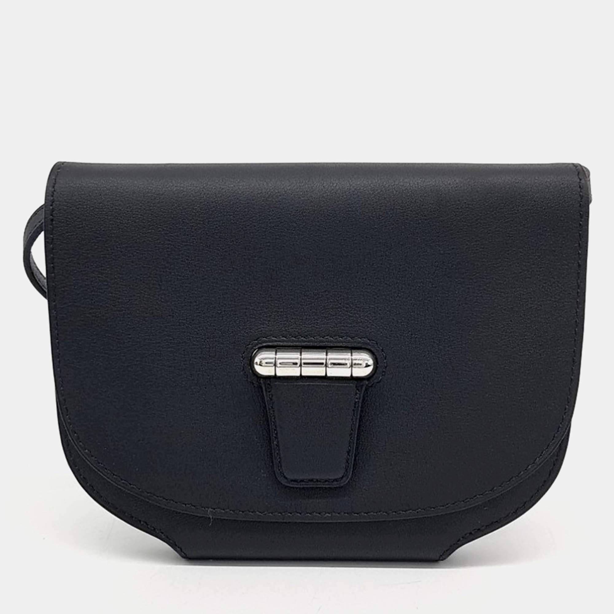 Pre Owned Hermes Black Mini Convoy Bag