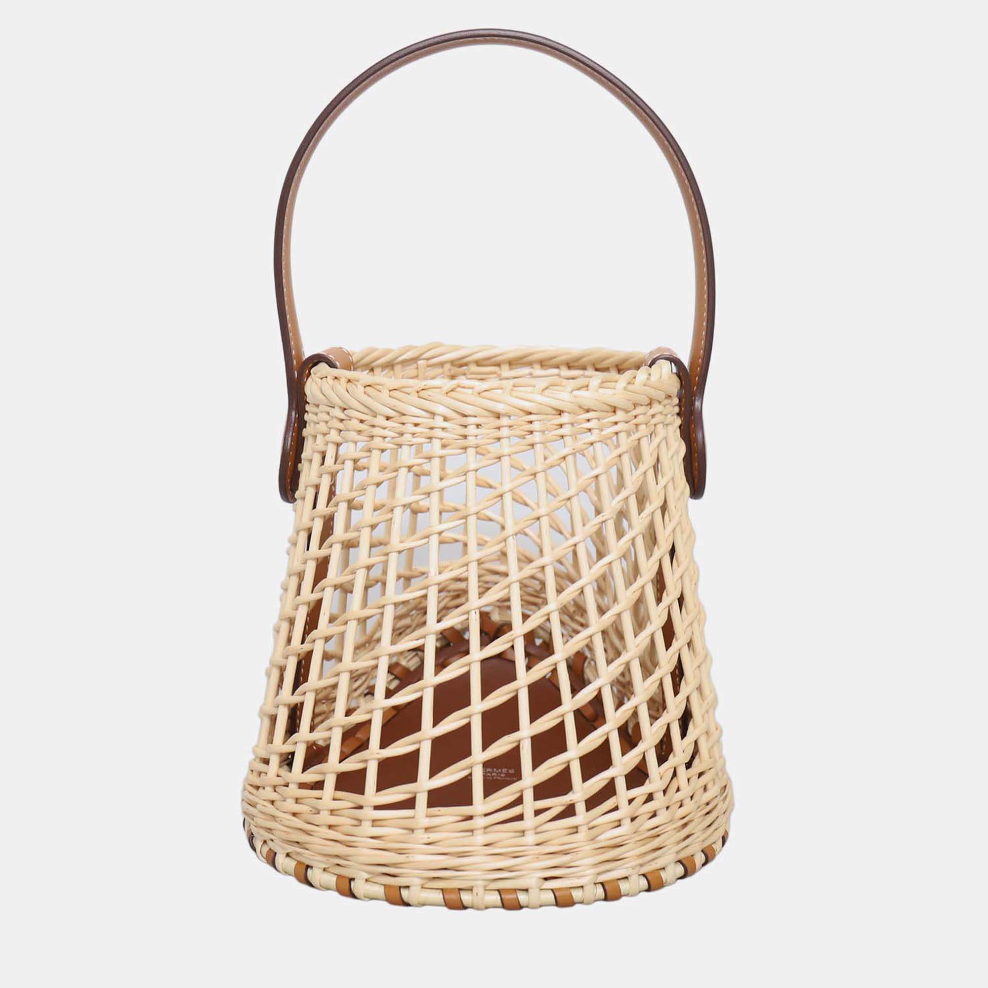 Pre Owned Hermes Butler Wicker Sabot Picnic Bag