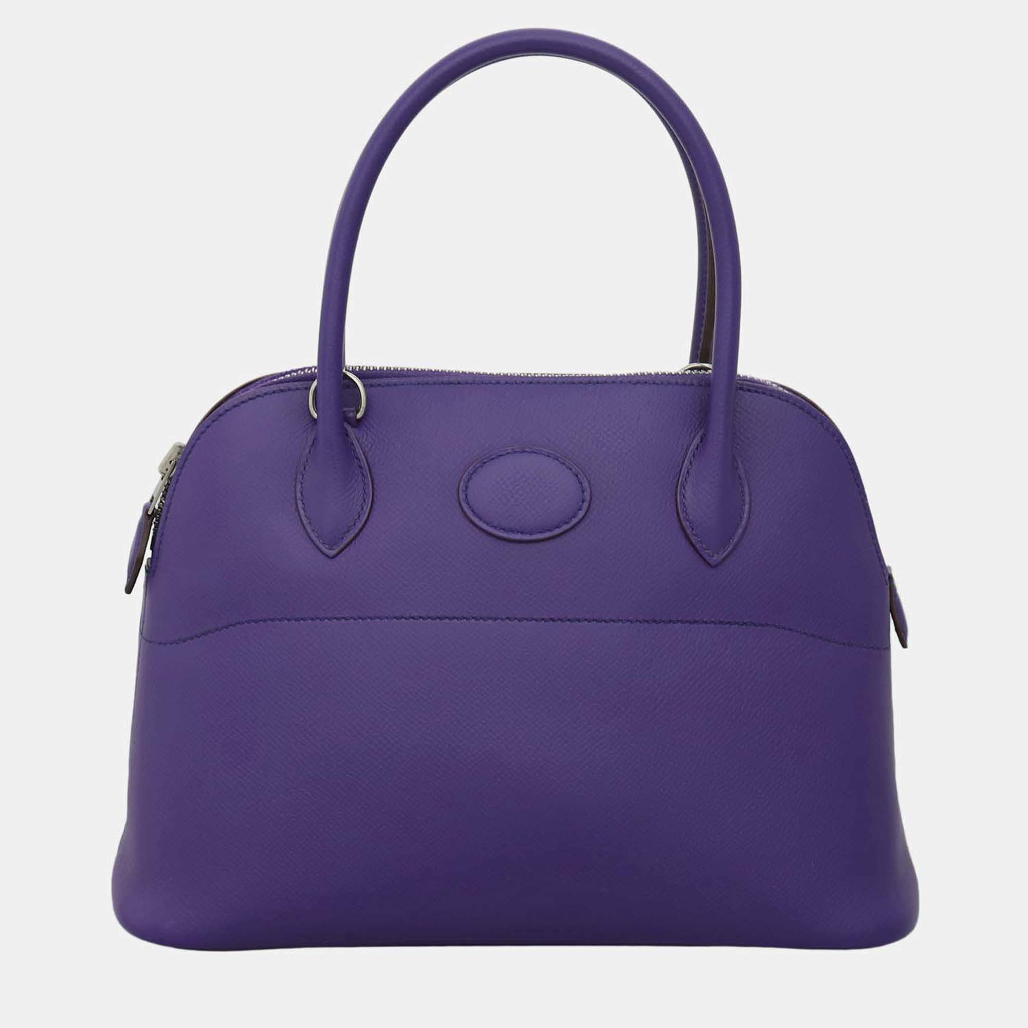 Pre Owned Hermes Bolide 27 Epsom Leather Satchel Bag