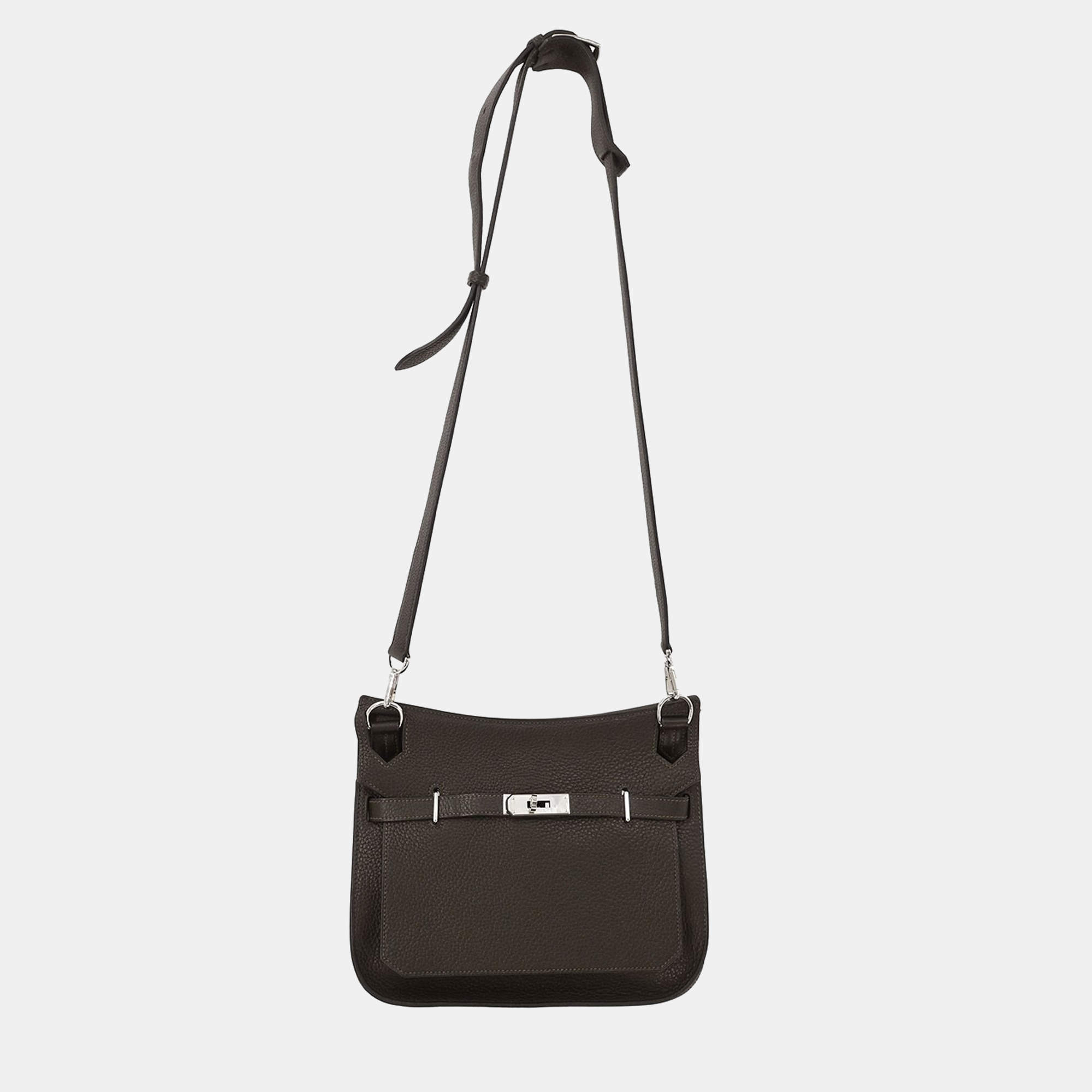 Pre Owned Hermes Jypsiere 28 Ebene Taurillon Clemence Shoulder Bag
