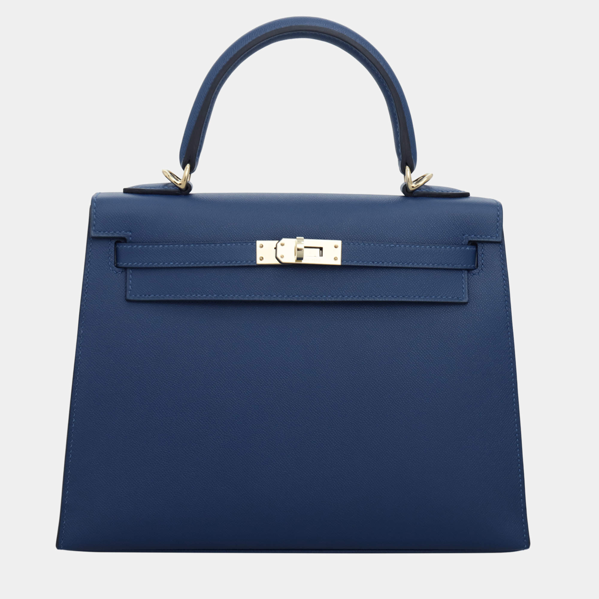 Pre Owned Hermes Kelly Sellier 25 Leather Bag