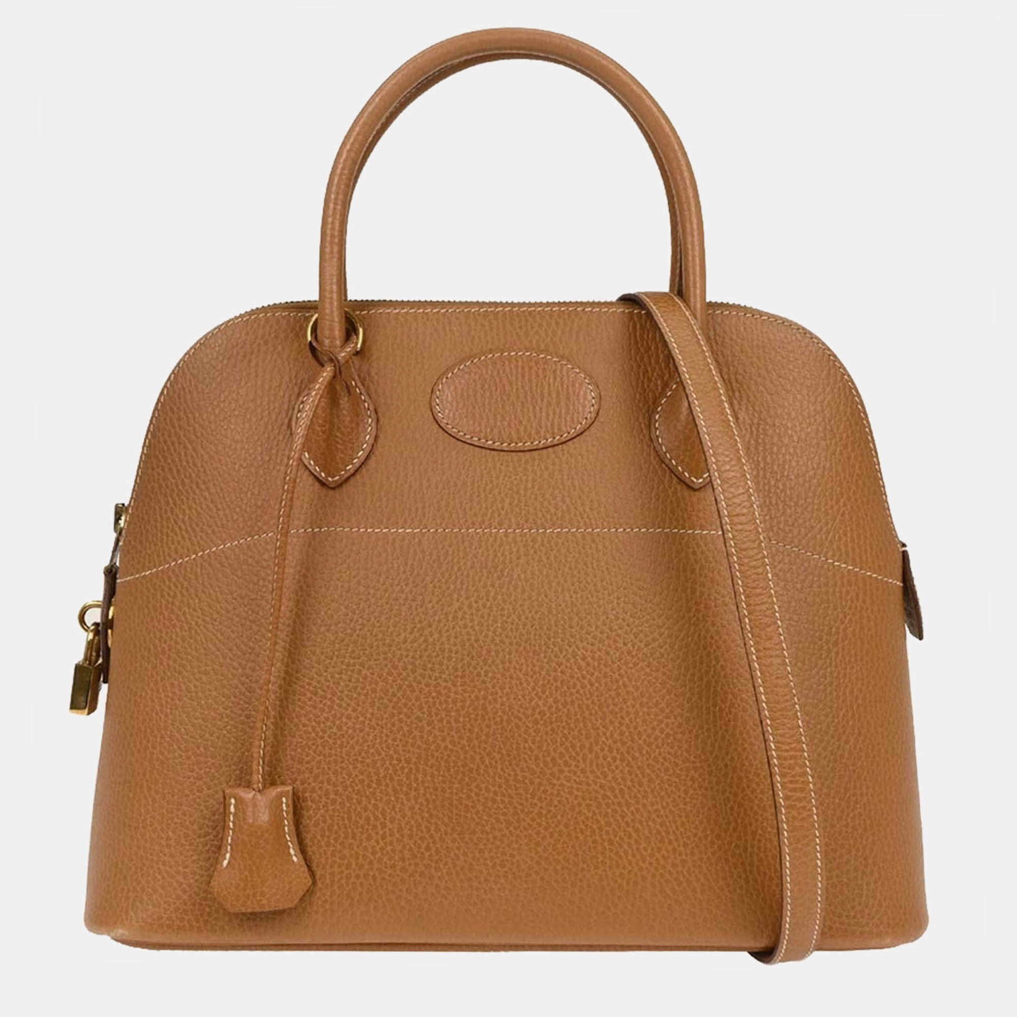 Pre Owned Hermes Bolide 31 Natural Courchevel Handbag