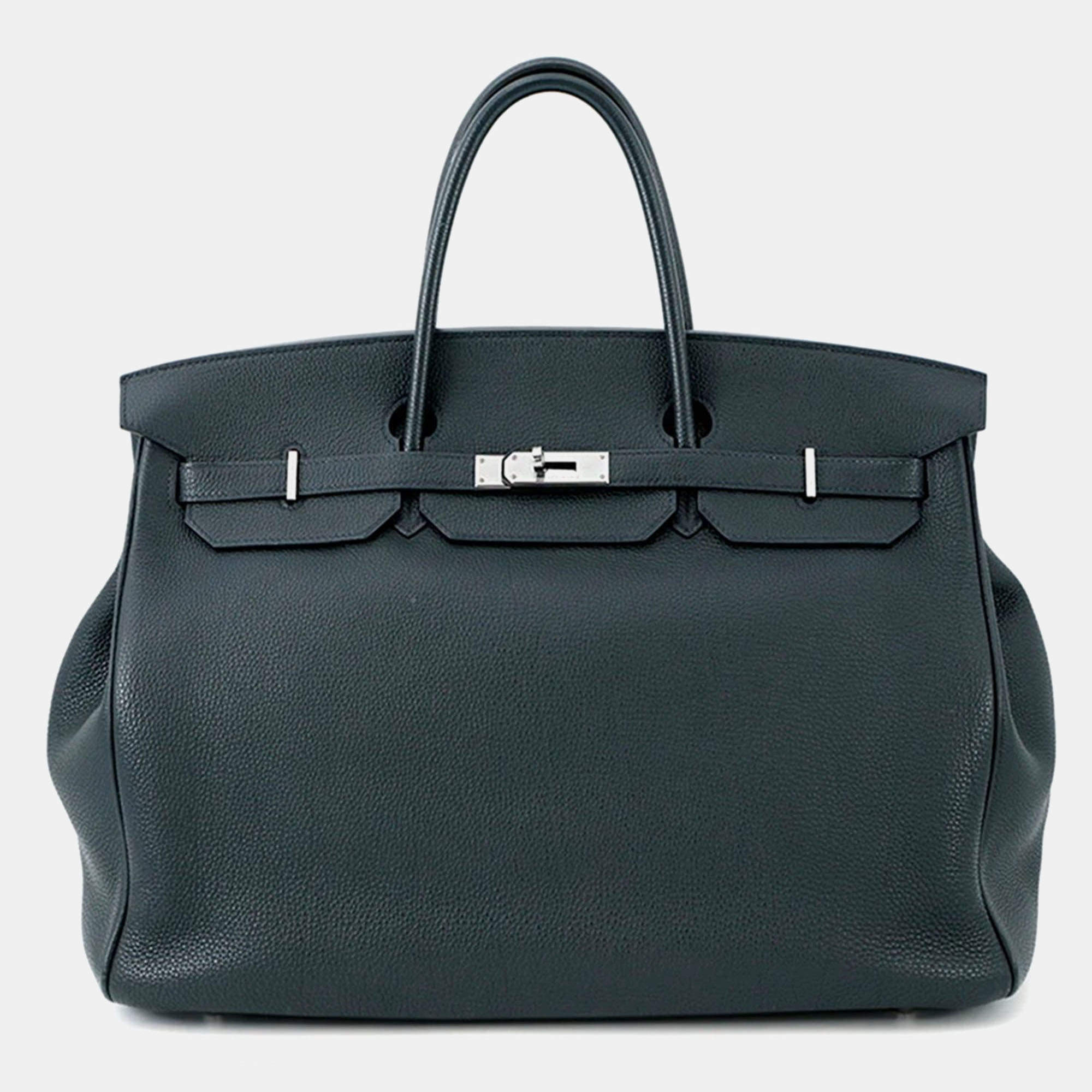 Pre Owned Hermes Birkin Verso Vert Rousseau/Colbert Togo Leather Size 40