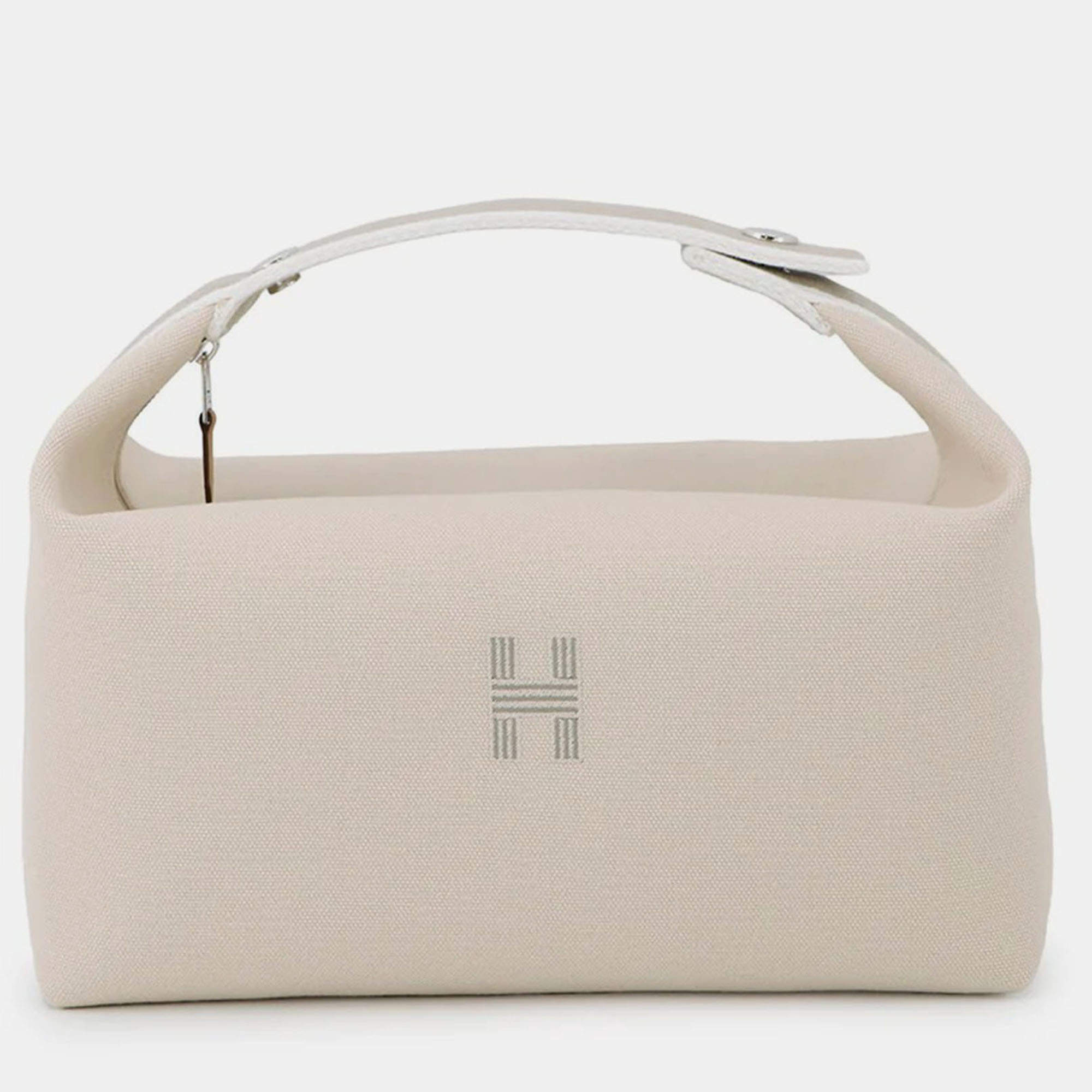 Pre Owned Hermes Bride-a-Brac Beige Canvas GM