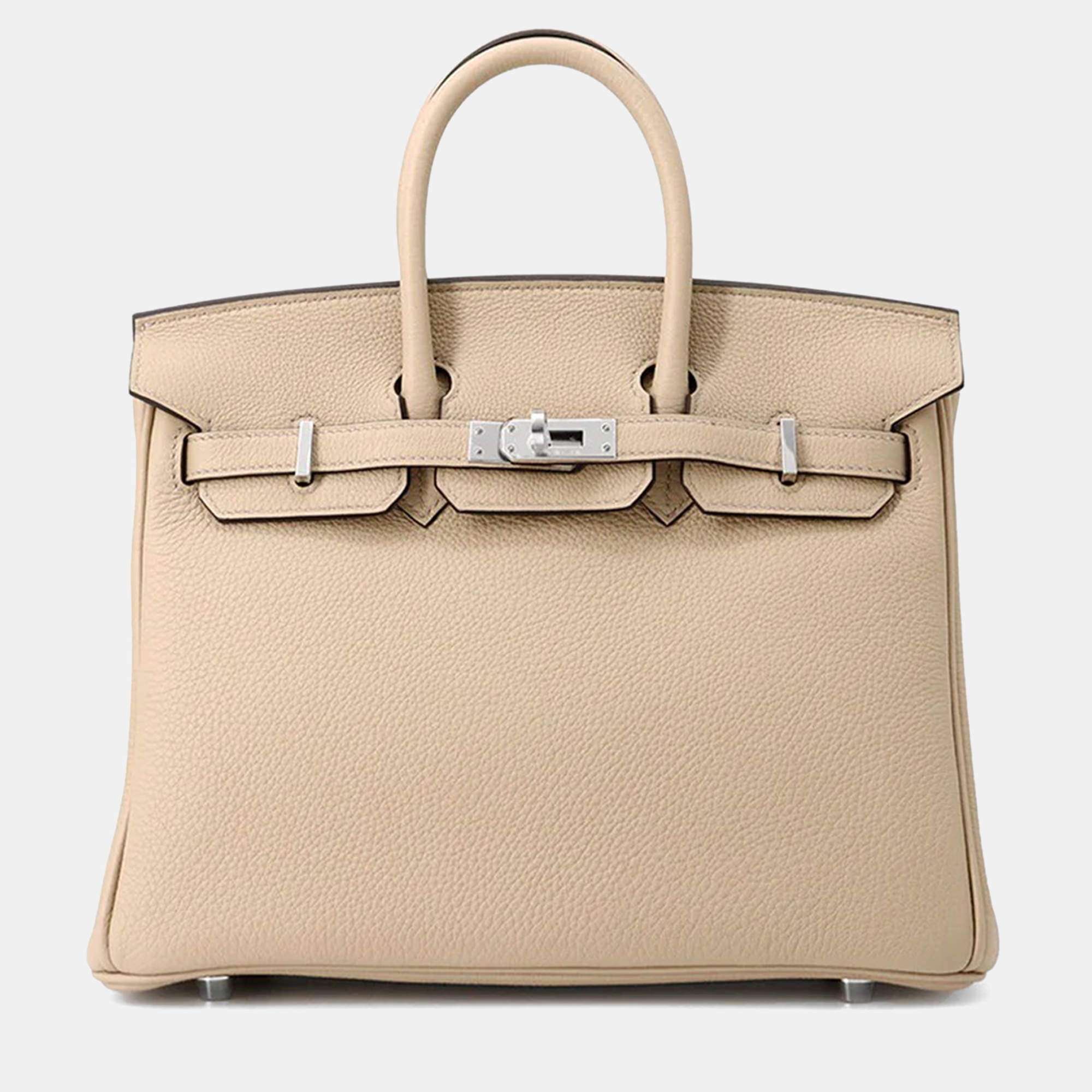 Pre Owned Hermes Birkin Trench Togo Leather Tote 25