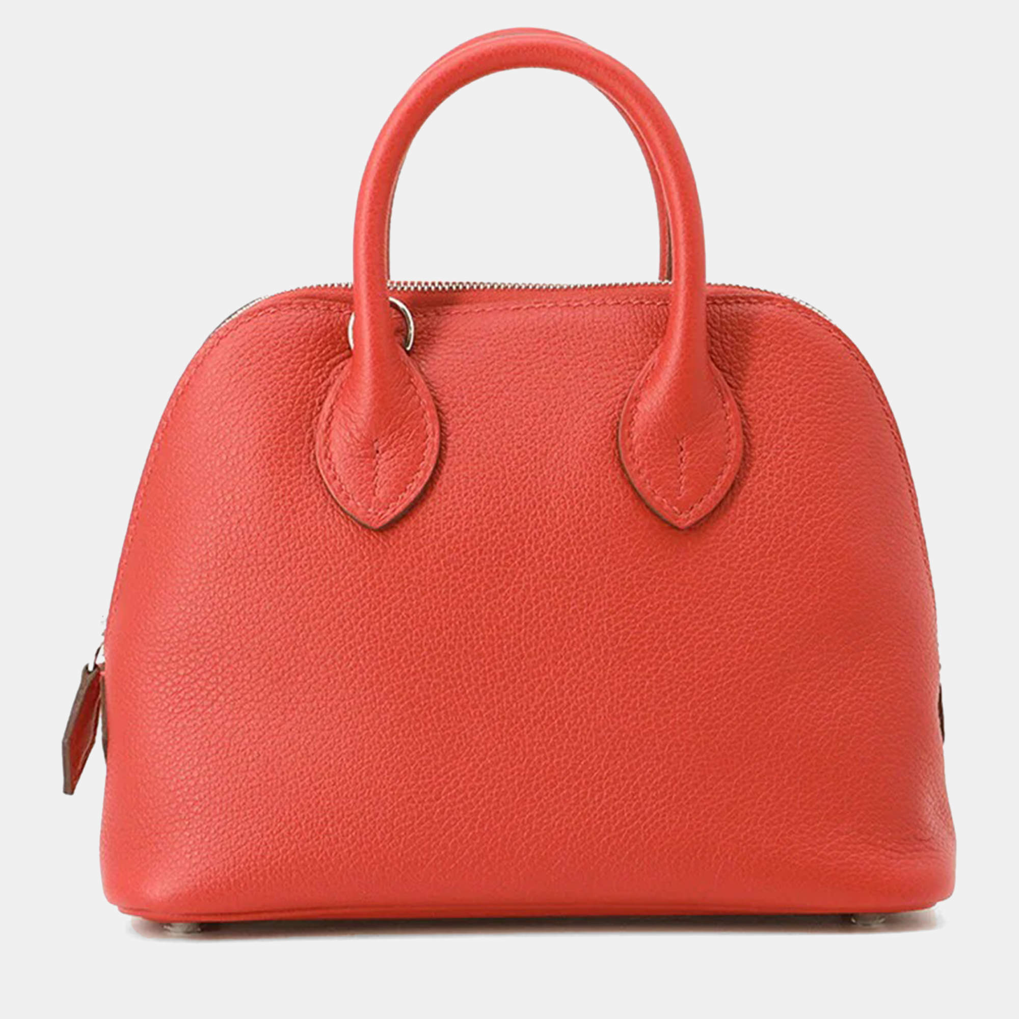 Pre Owned Hermes Bolide 1923 Verso Rouge Coeur/Rose Azalee Evercolor Mini Handbag