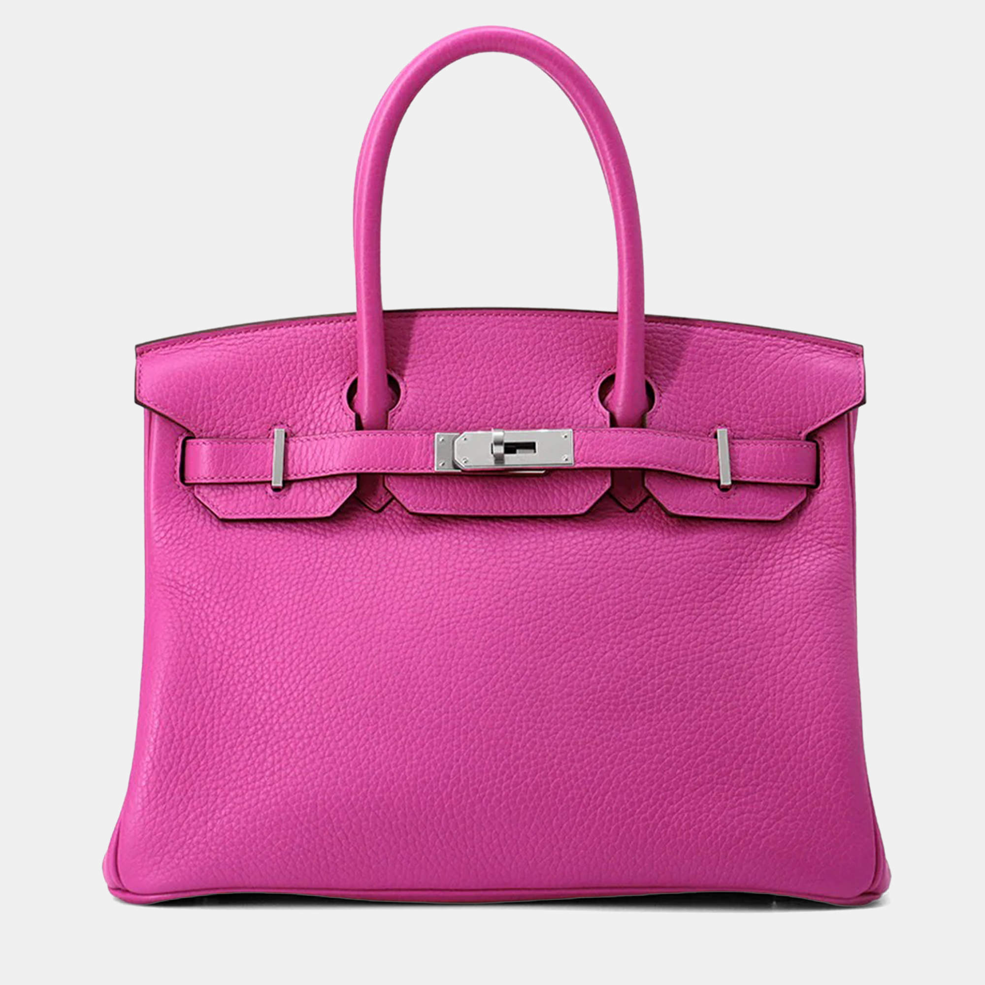 Pre Owned Hermes Birkin Magnolia Taurillon Clemence Tote 30