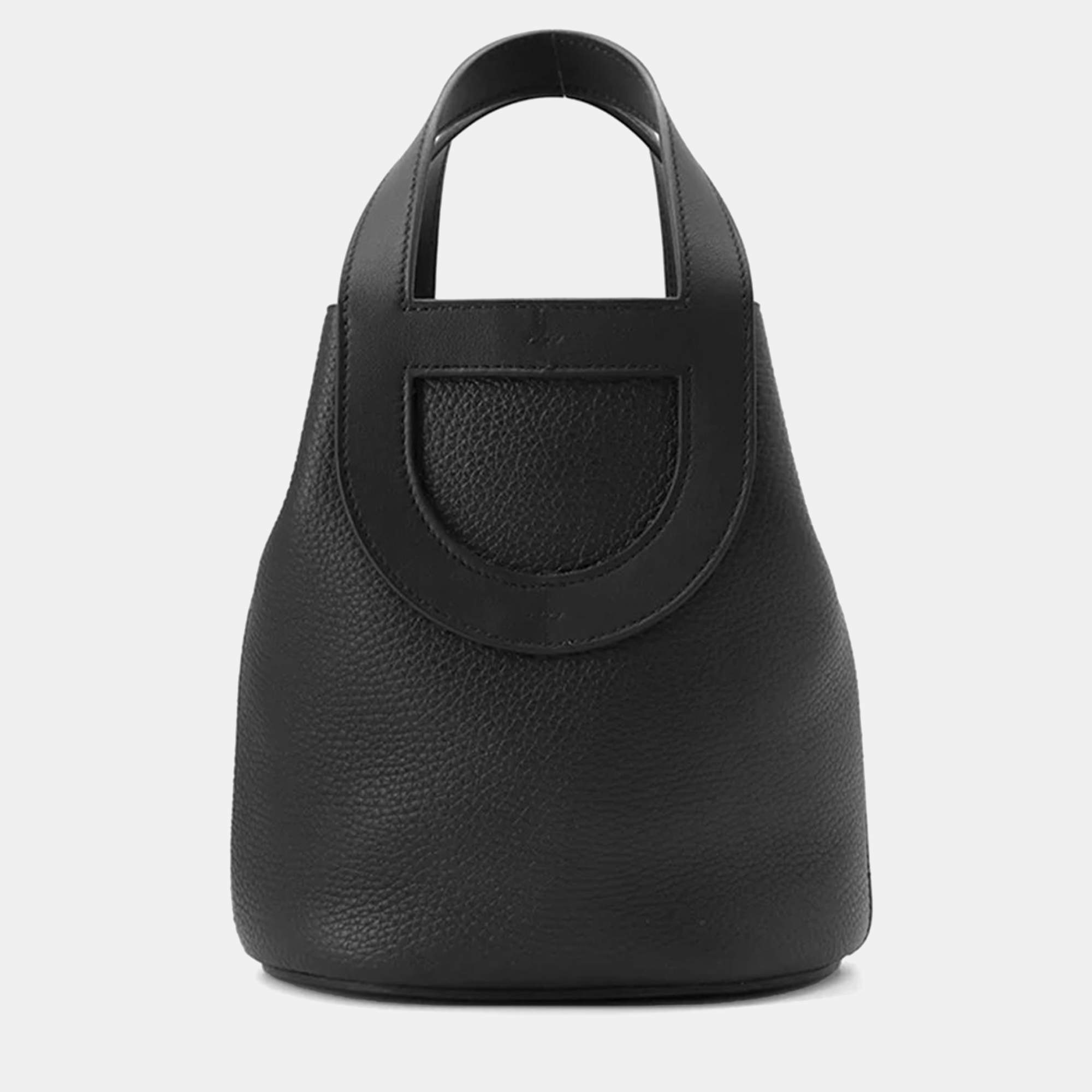 Pre Owned Hermes In-The-Loop Black Taurillon Clemence 18 Tote