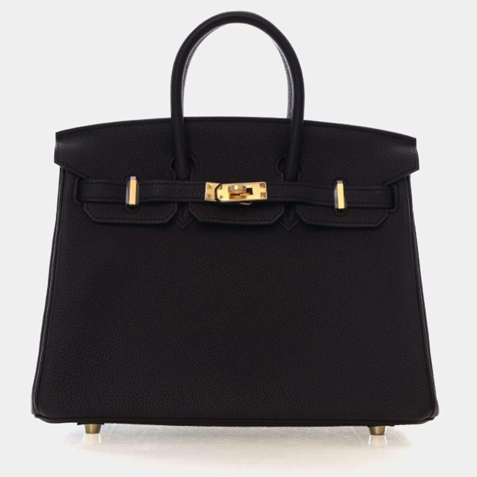 Pre Owned Hermes Noir Togo Birkin 25