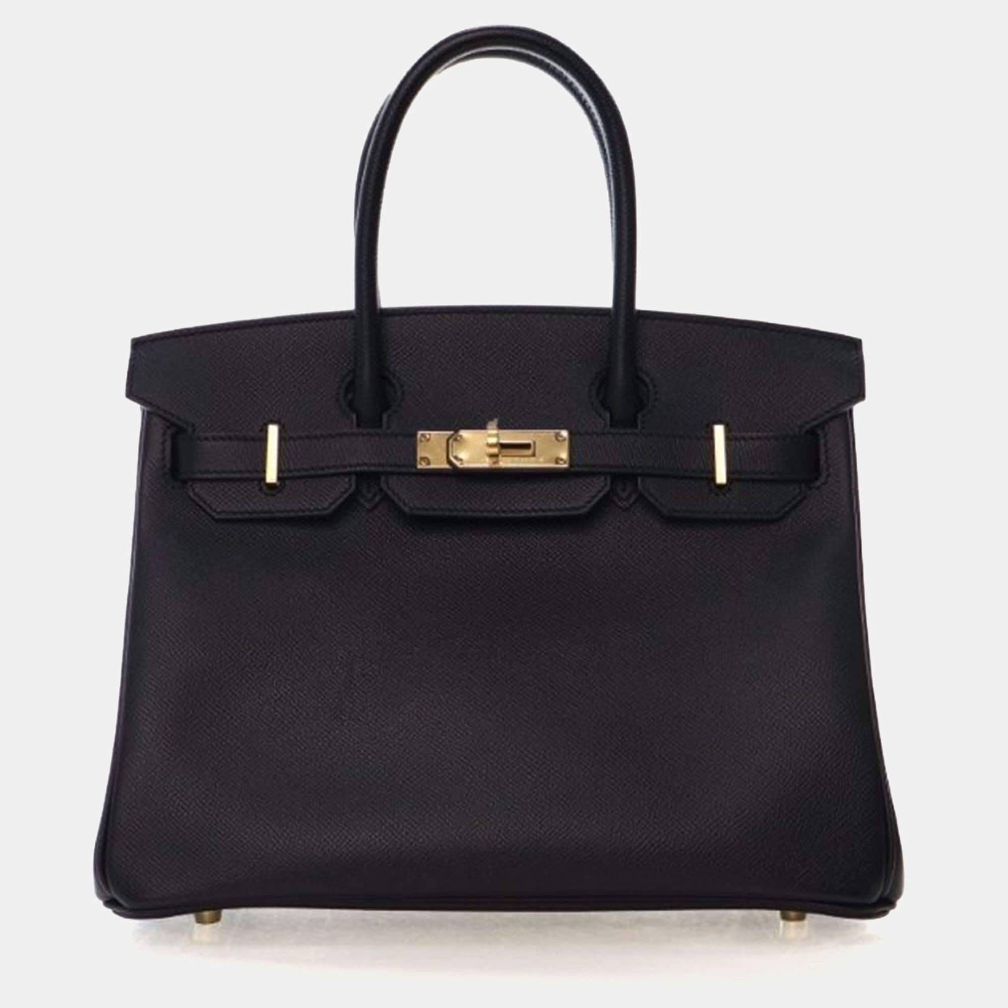 Pre Owned Hermes Noir Epsom Birkin 30