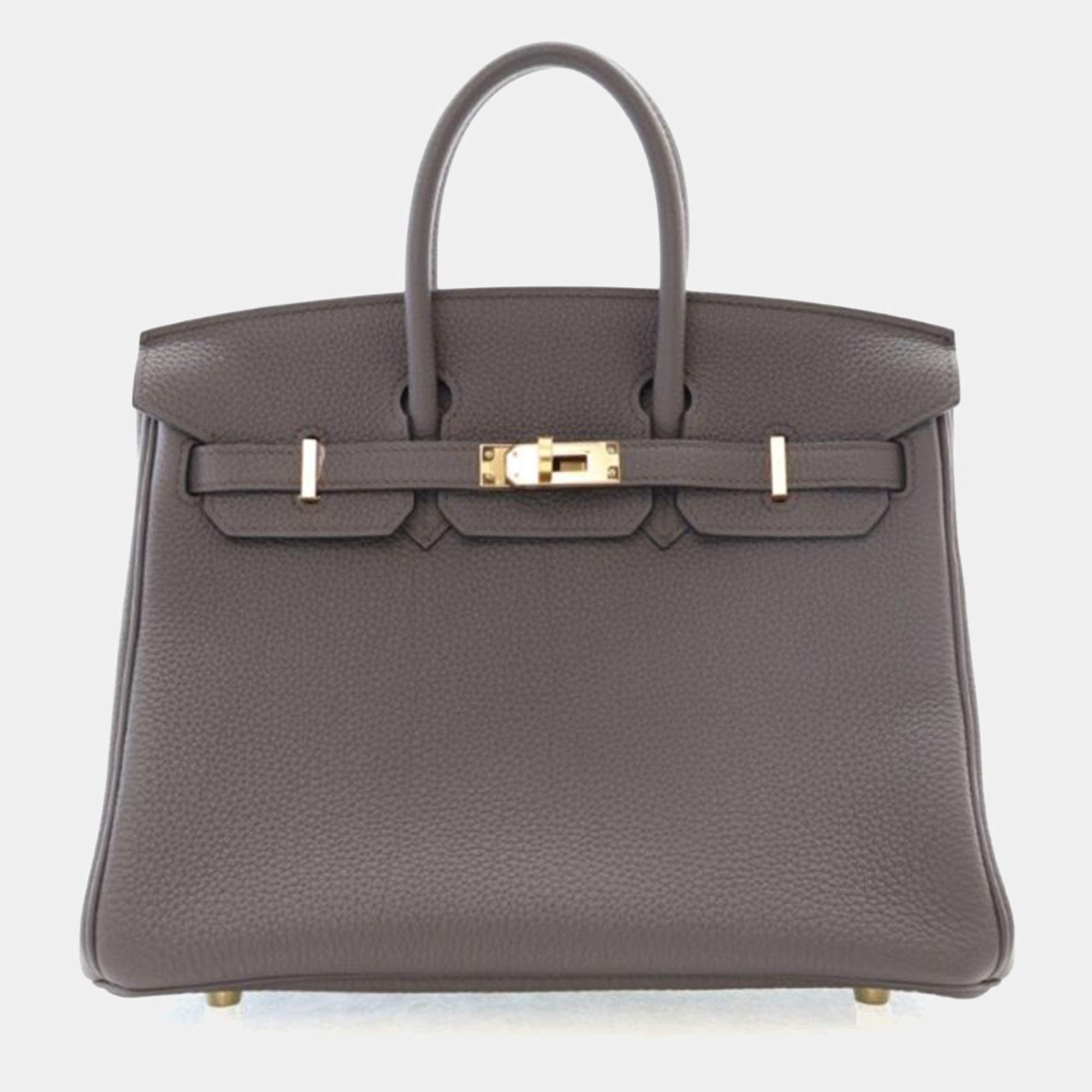 Pre Owned Hermes Etain Togo Birkin 25