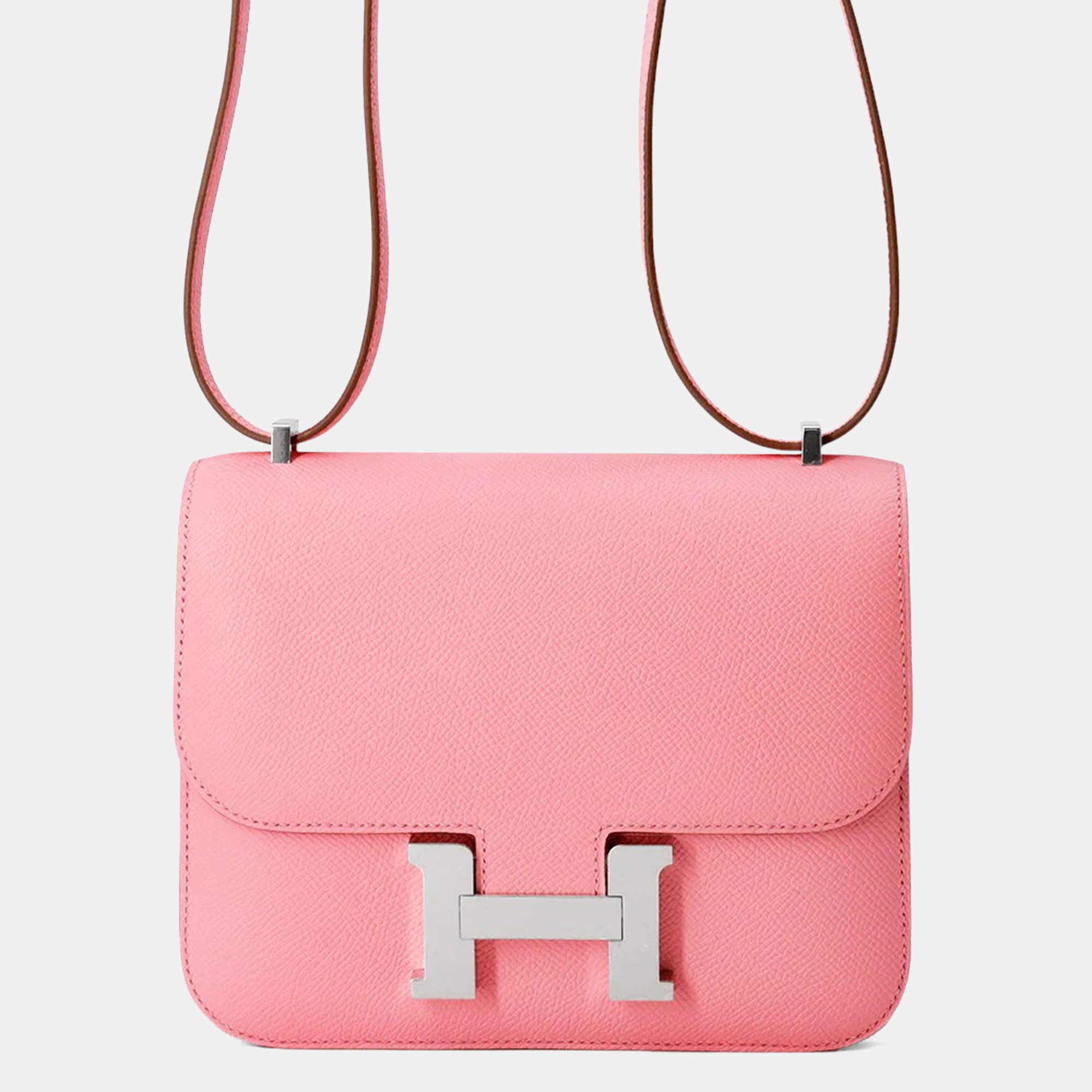 Pre Owned Hermes Constance3 Size Mini Miroir Rose Confetti Epsom 