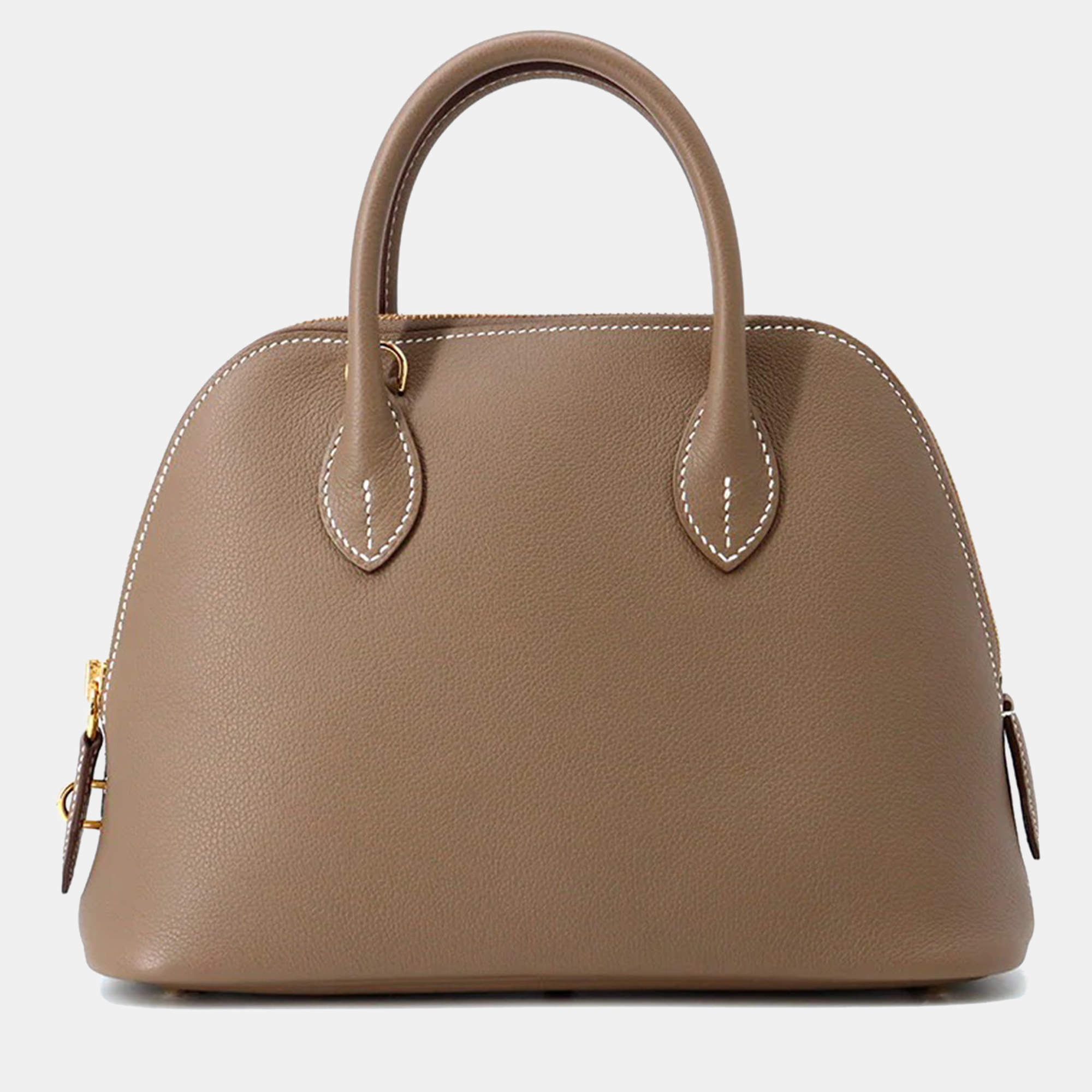 Pre Owned Hermes Bolide  Size 25 1923 Etoupe Evercolor Bag